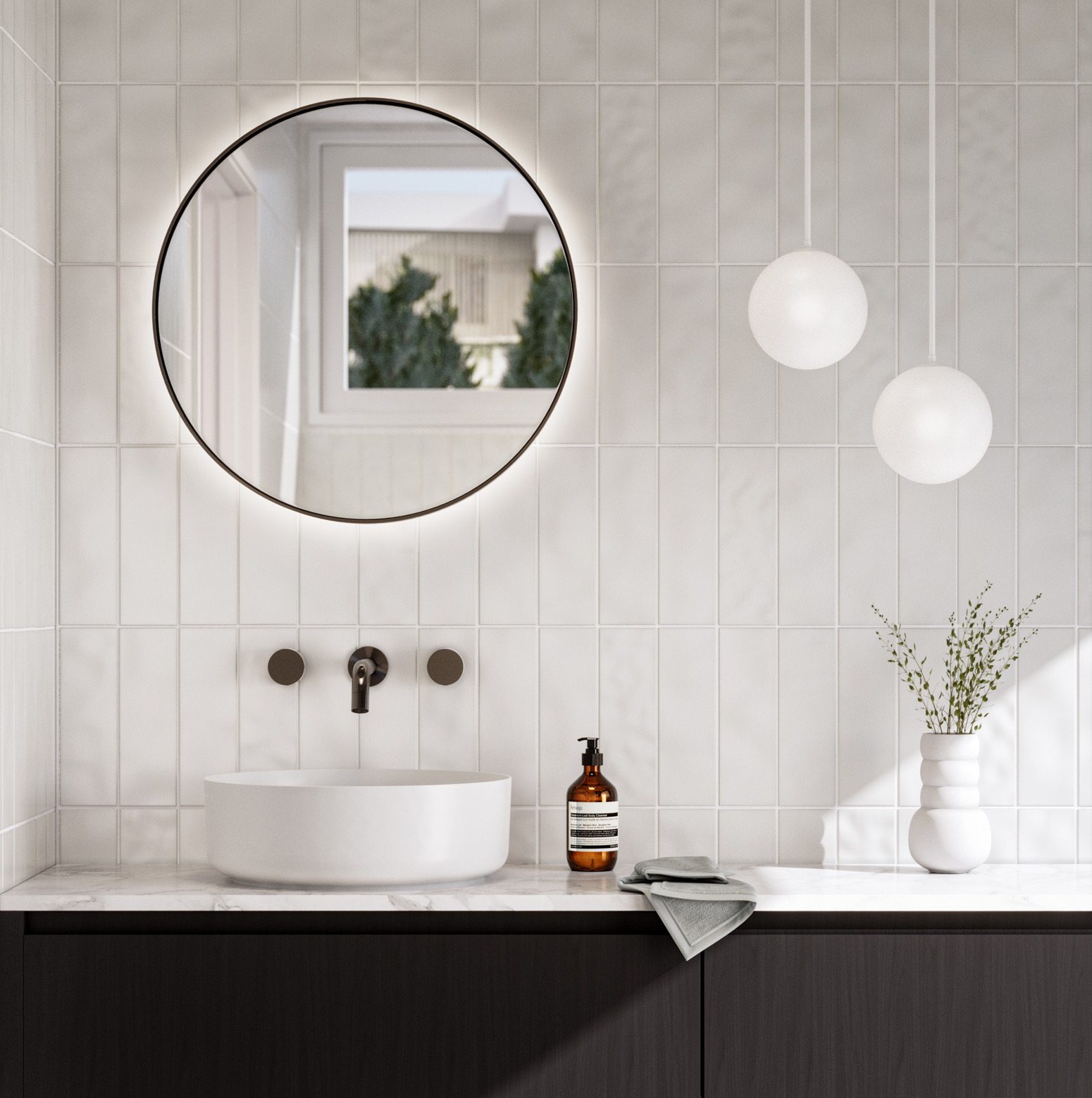 Saanti Handmade Led Mirror 600mm GM