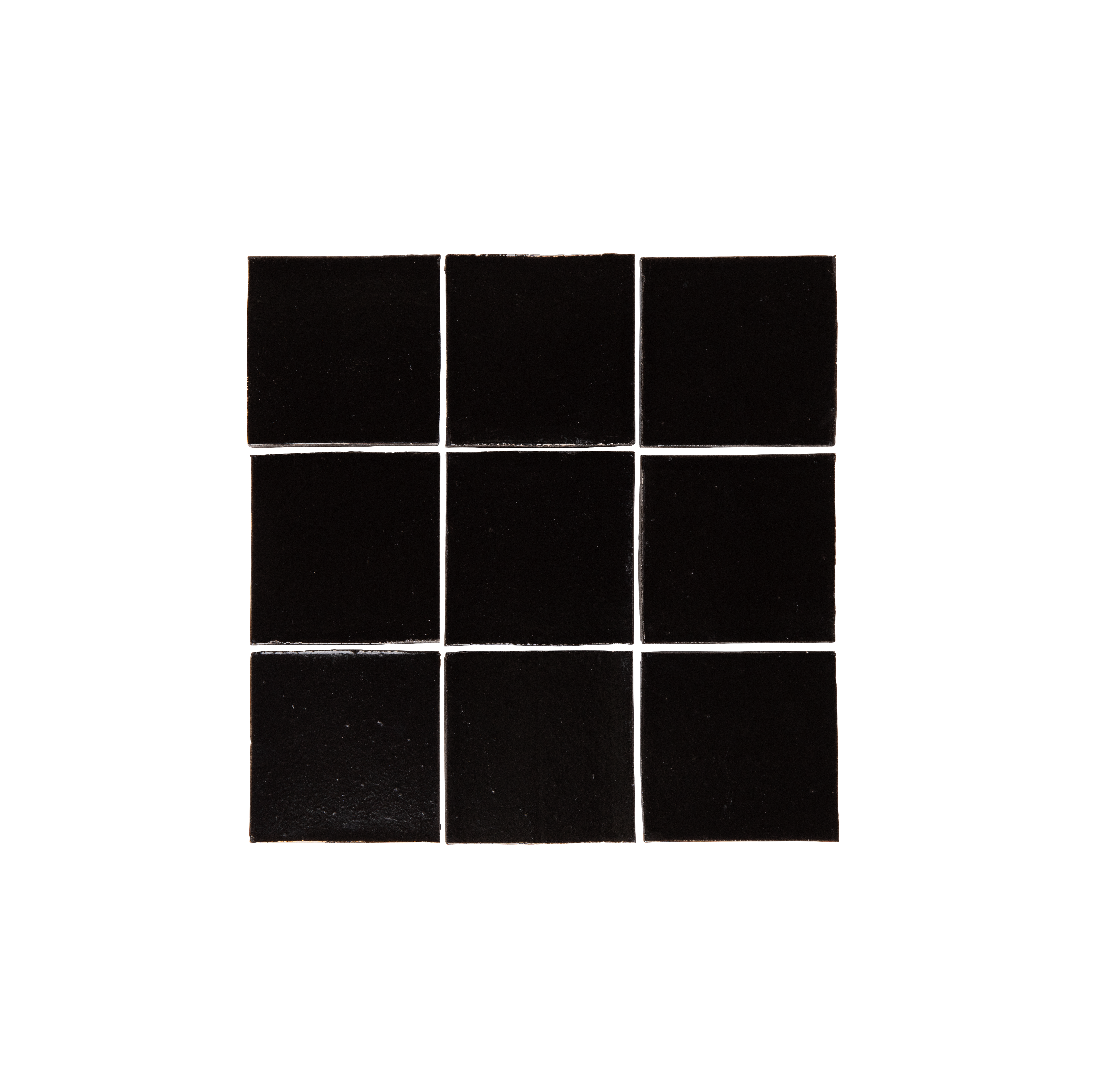 Rommani Handmade Zellige Square Raven Black