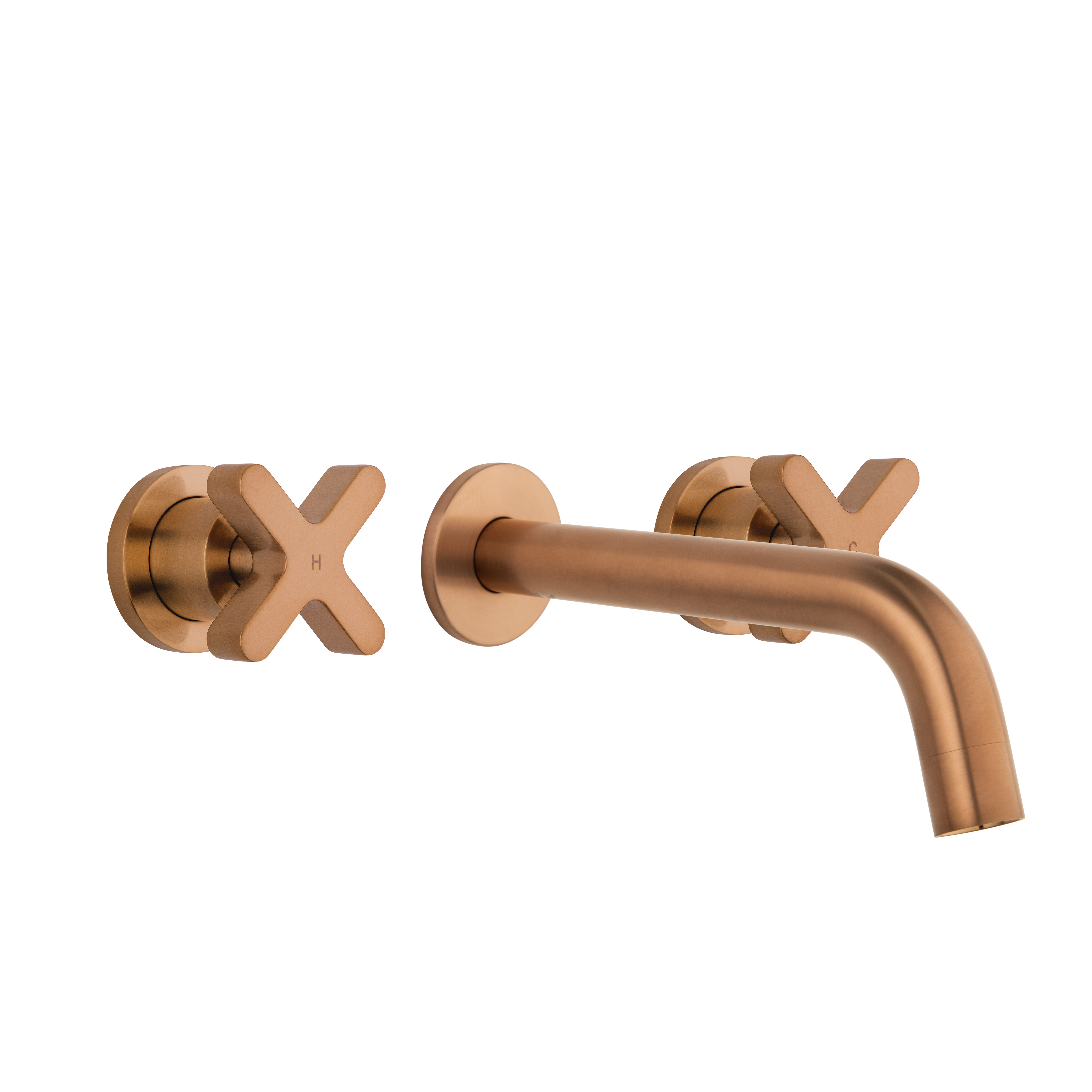 Cross Assembly Mixer Wall Mounted Spout Set BC