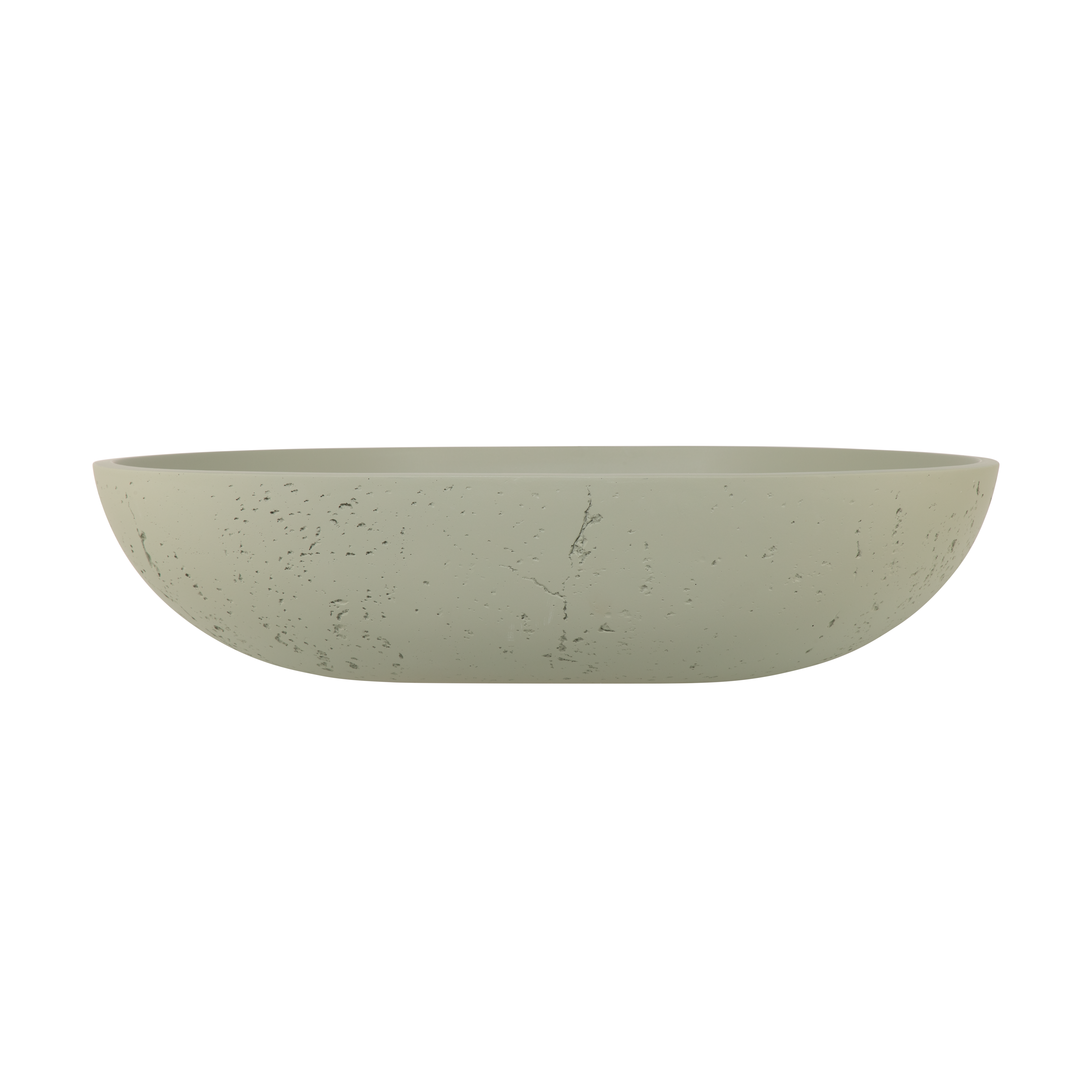 Atelis Oval Concrete Basin SageGreen 1