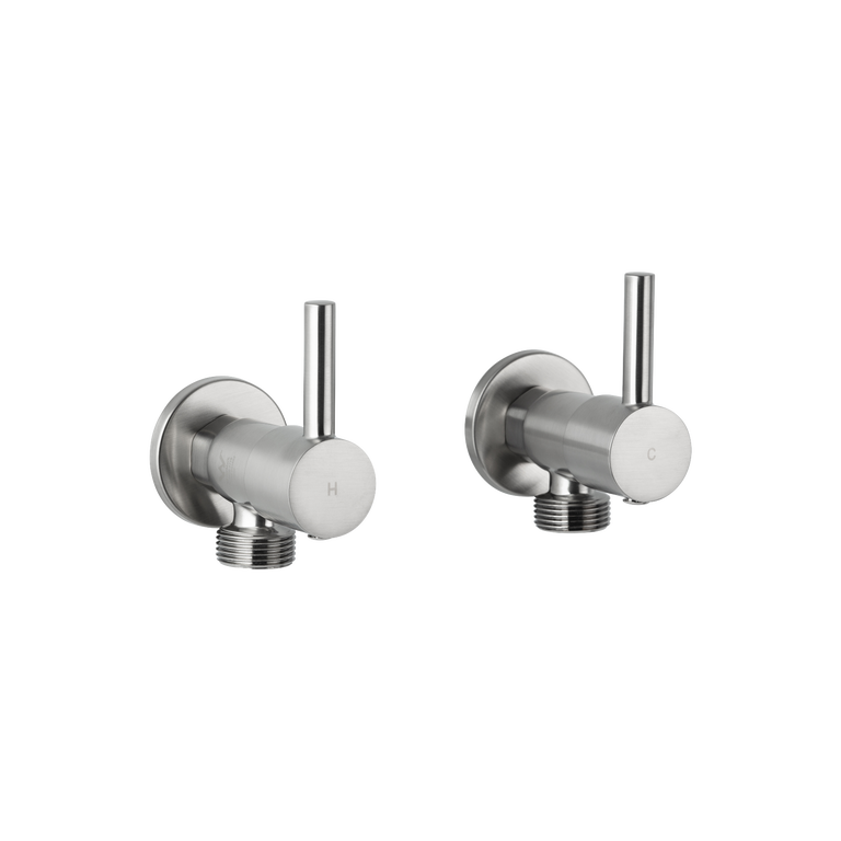 Elysian Washing Machine Stops Brushed Nickel ABI Interiors UK