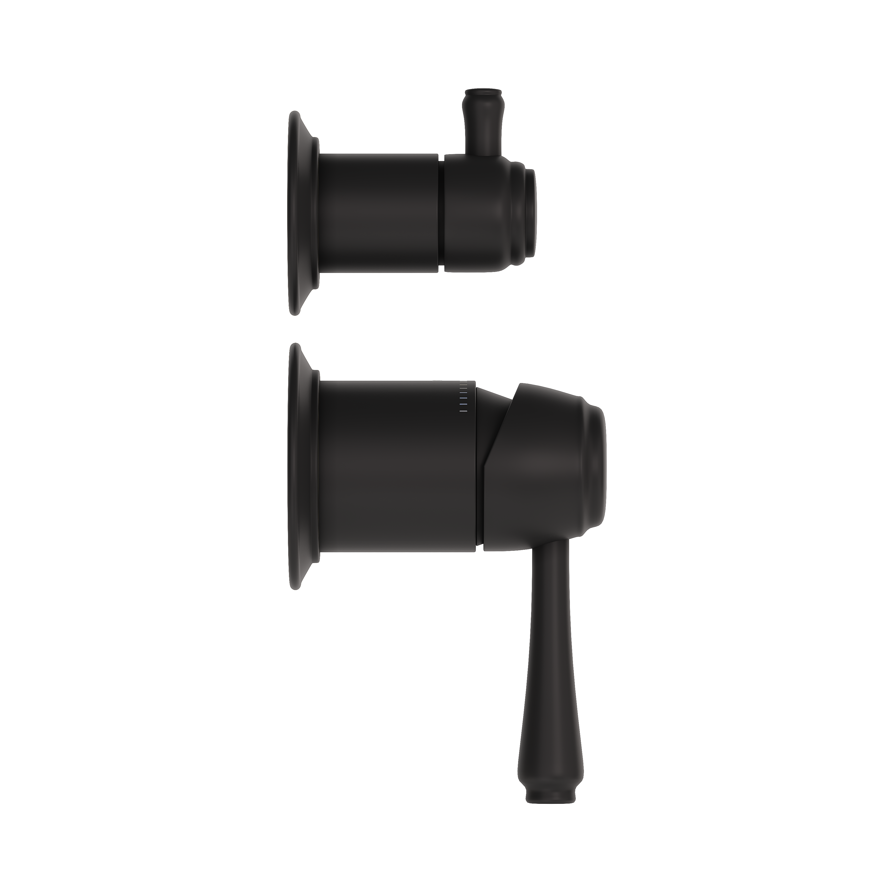 Kingsley Thermostatic 2-Way   3-Way Diverter Stock Render SideView MB