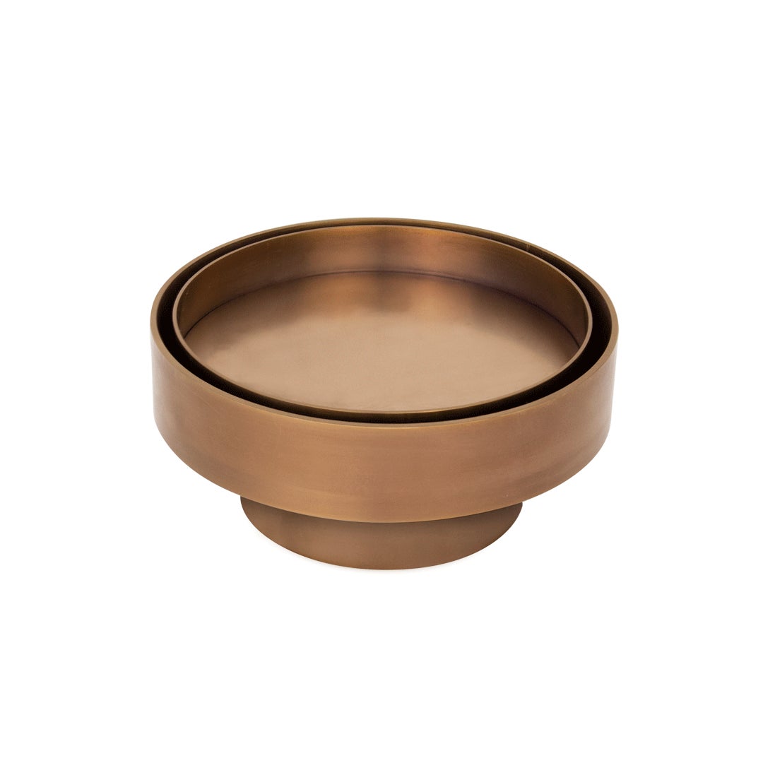 Pixi Round Tile Insert Floor Waste - Brushed Copper