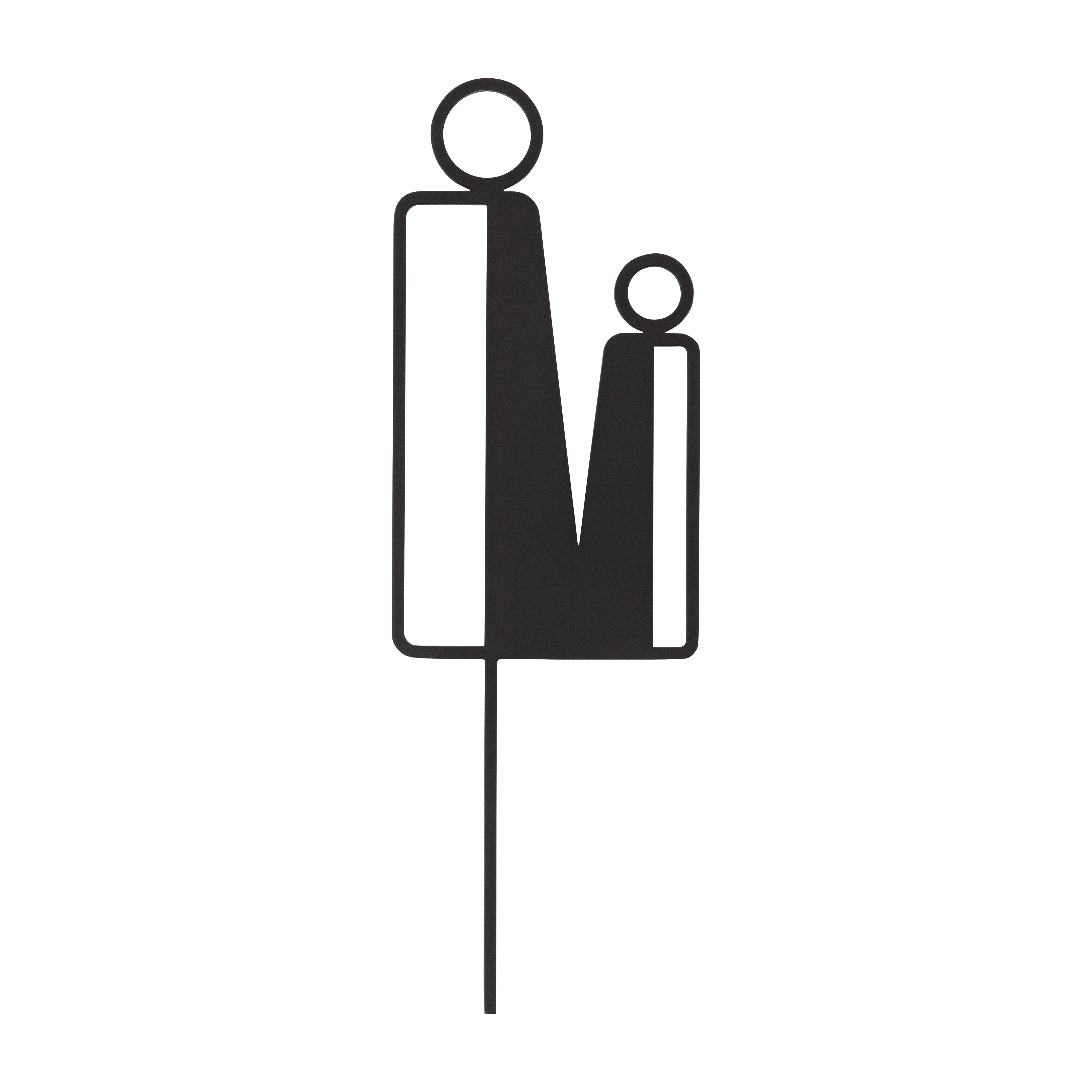 Parent Restroom Sign - 140mm - Matte Black