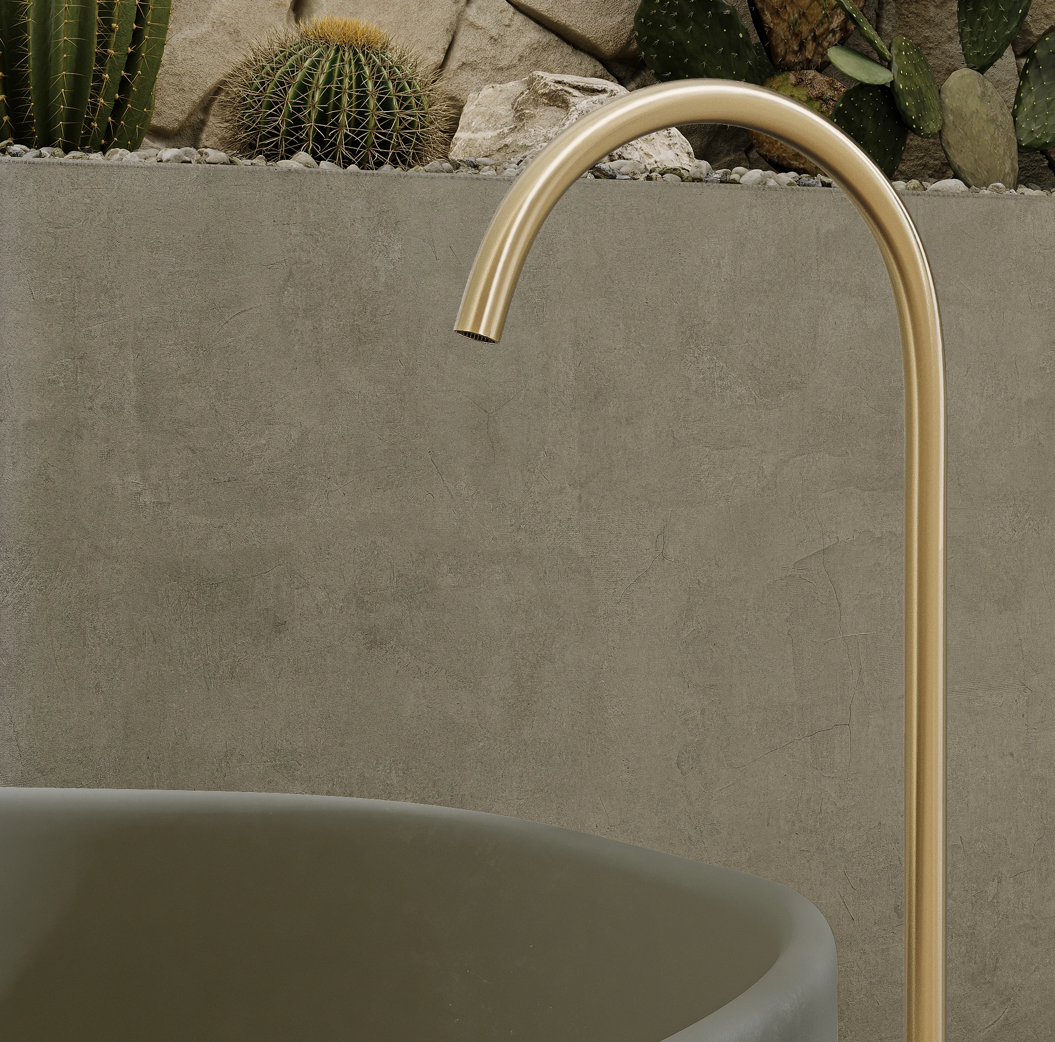 Melia%20Concrete%20Bath%20Sola Sage%20Green%20Bath%20Filler Insetting Close%20Up BB