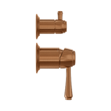 Kingsley Thermostatic 2-Way   3-Way Diverter Stock Render SideView BC