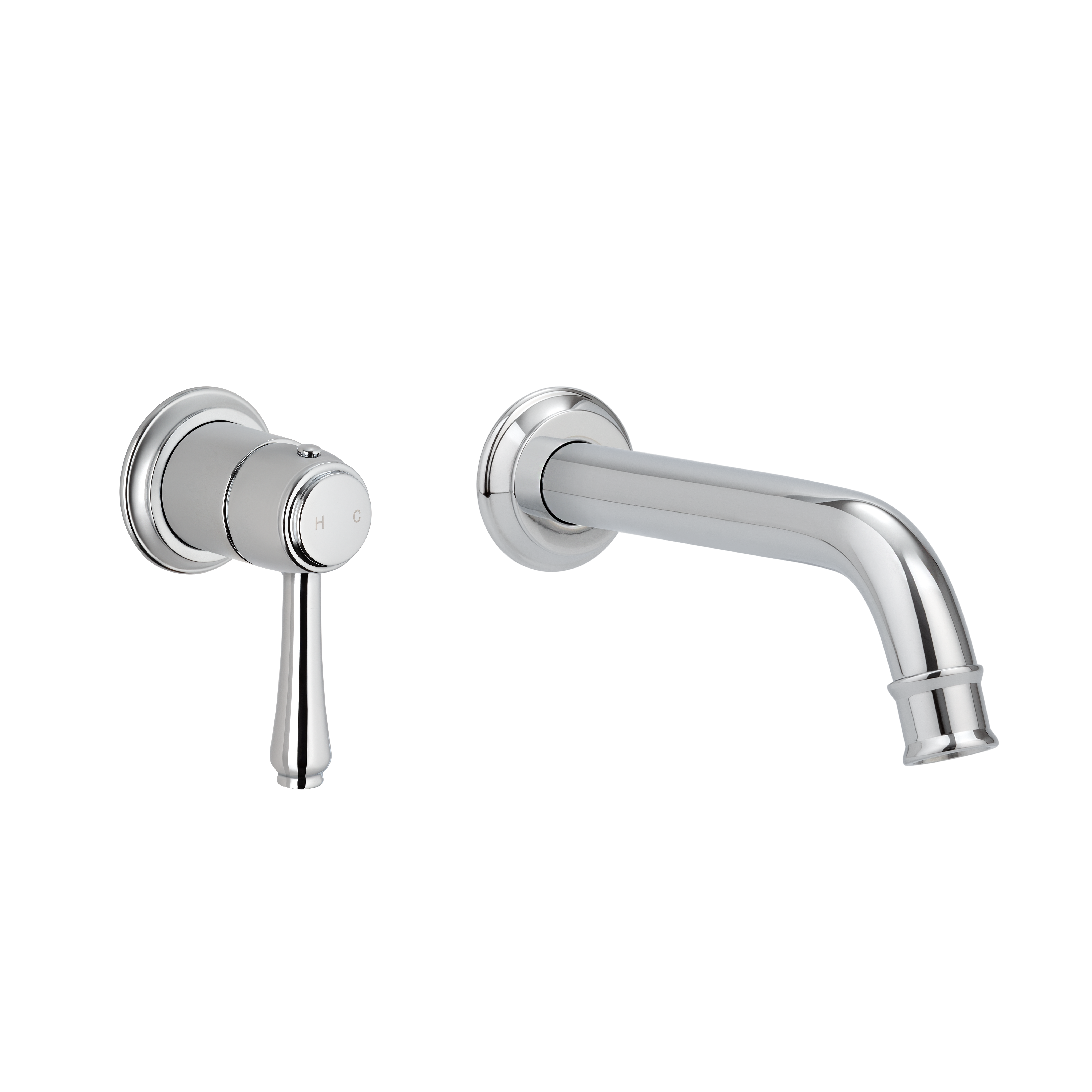 Kingsley Minimal Mixer & Spout Set- Chrome