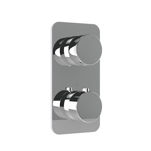 Milani Thermostatic Shower Mixer - Double Function - Chrome