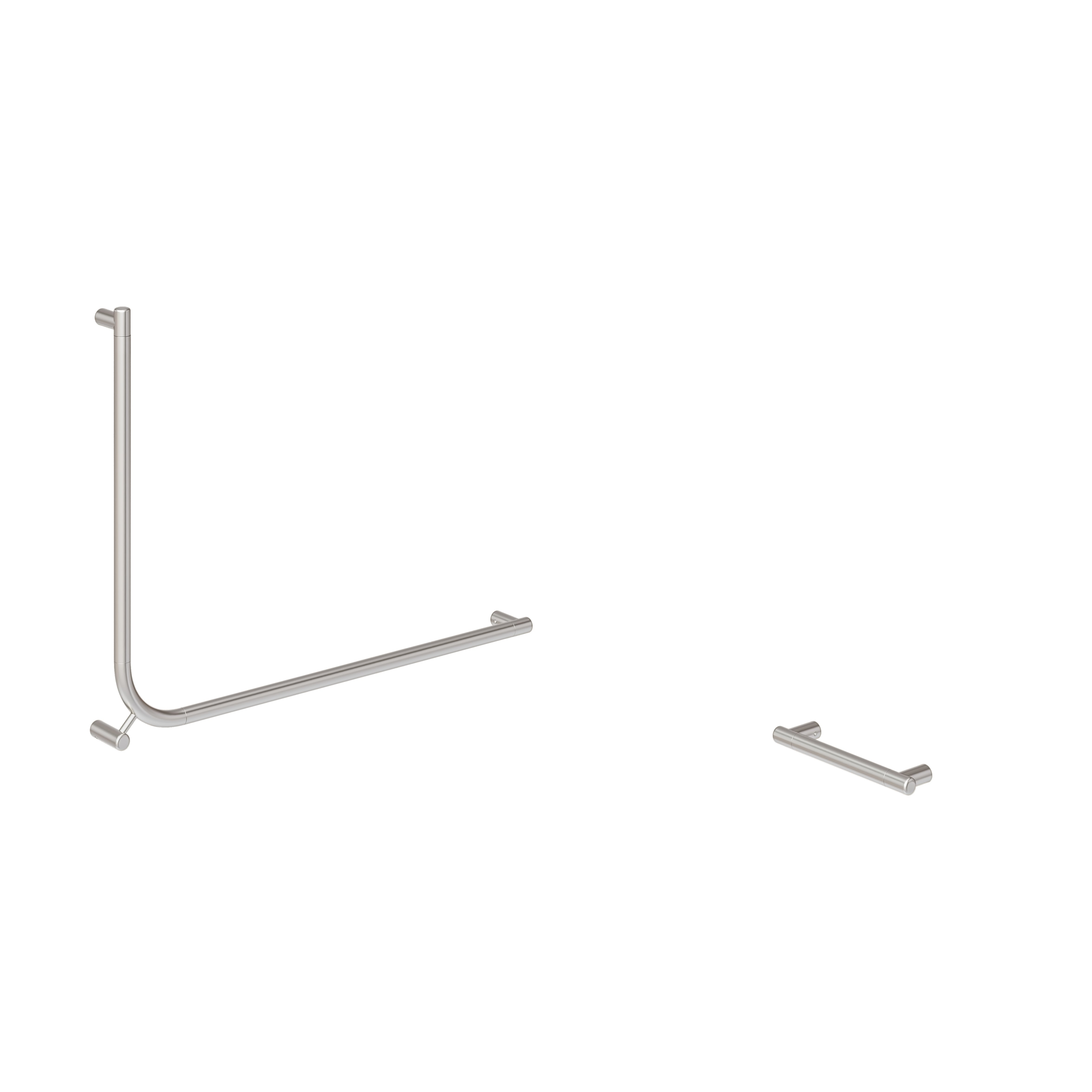 Aliro Accessible 90° Grab Rail Set - Stainless Steel