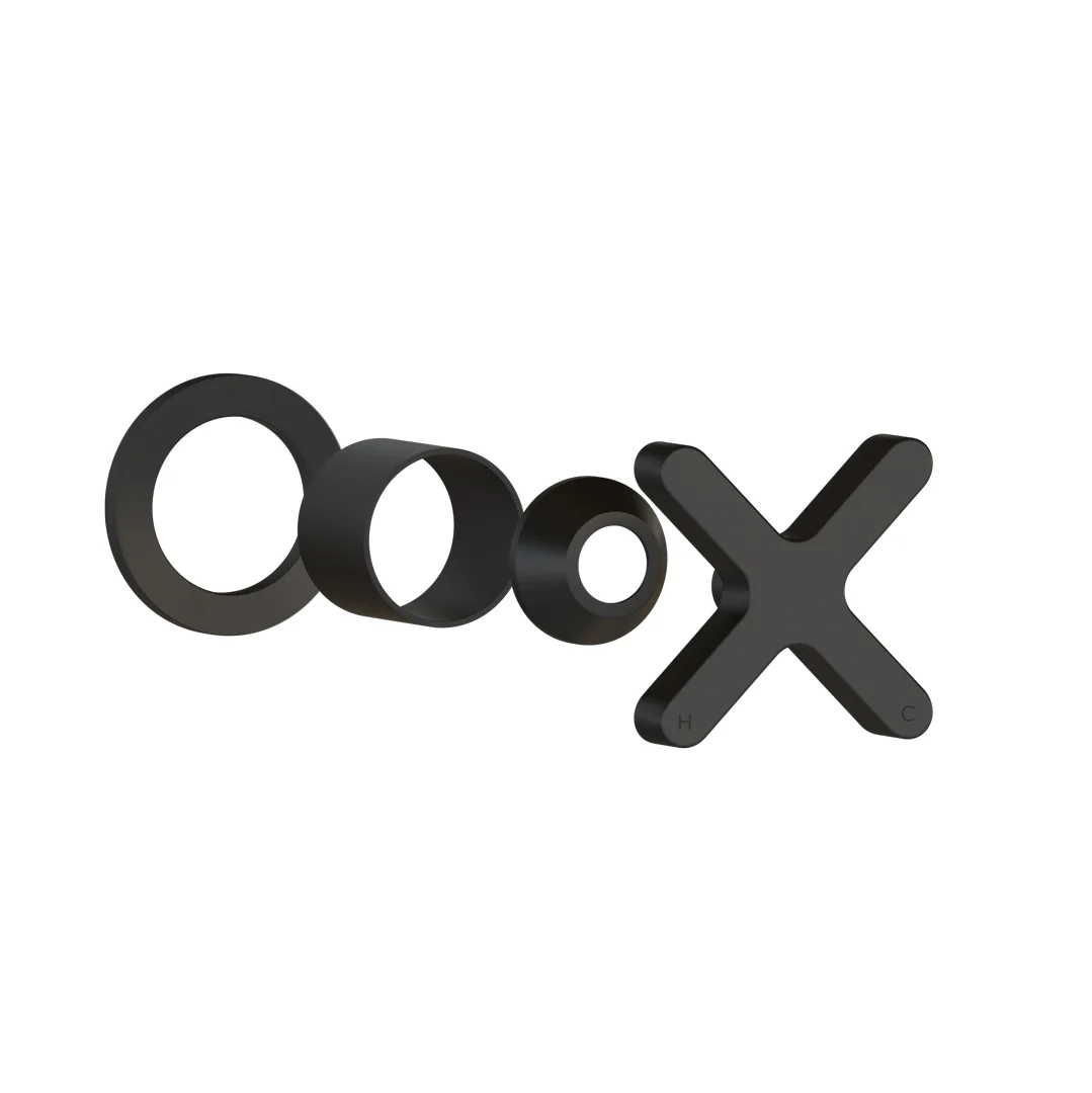 Cross Progressive Handle Kit  Matte Black - Feature