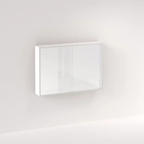 Myra 2 Door Mirror Cabinet 1164mm - Matte White