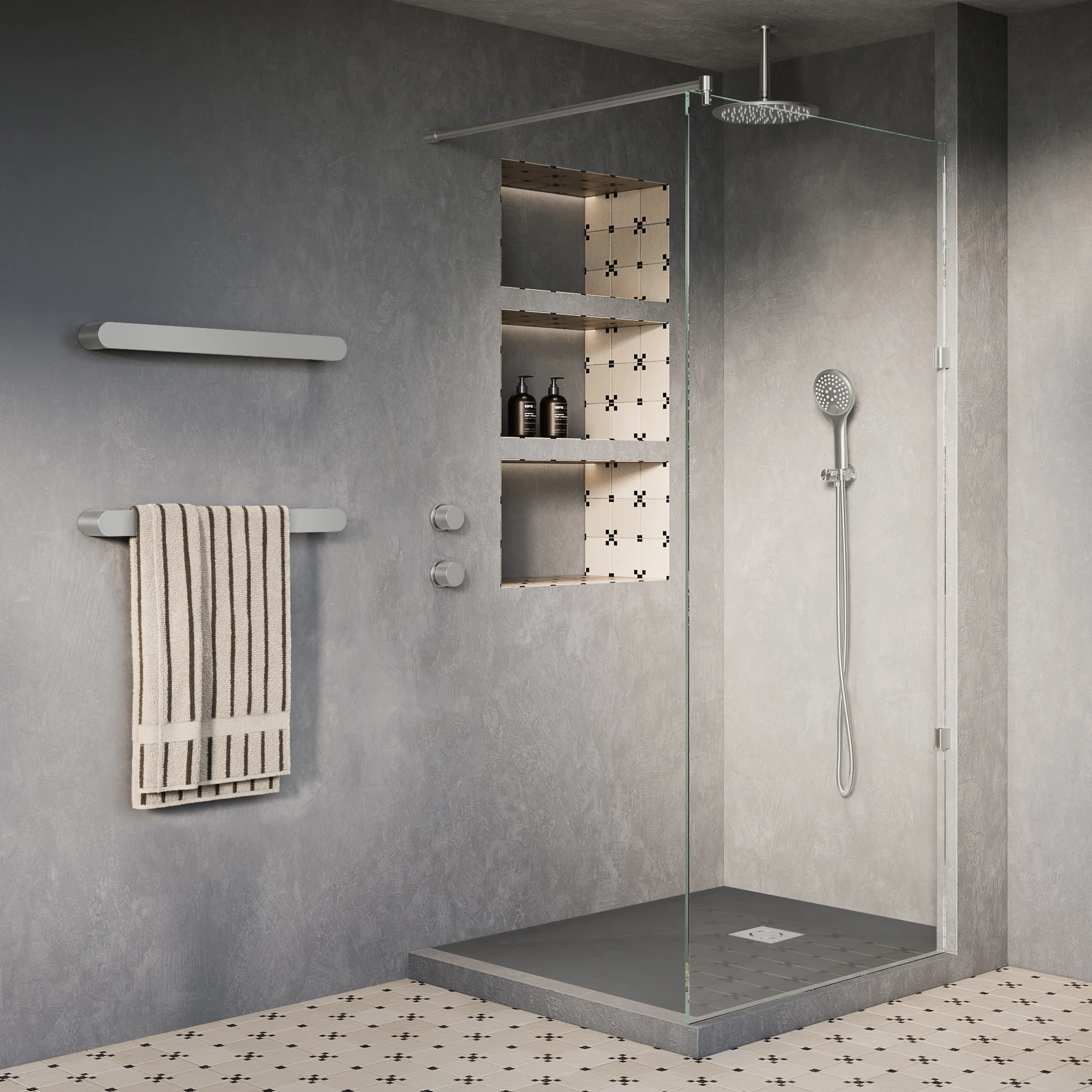 UKShowerTray DarkGrey BN 1000mm 01