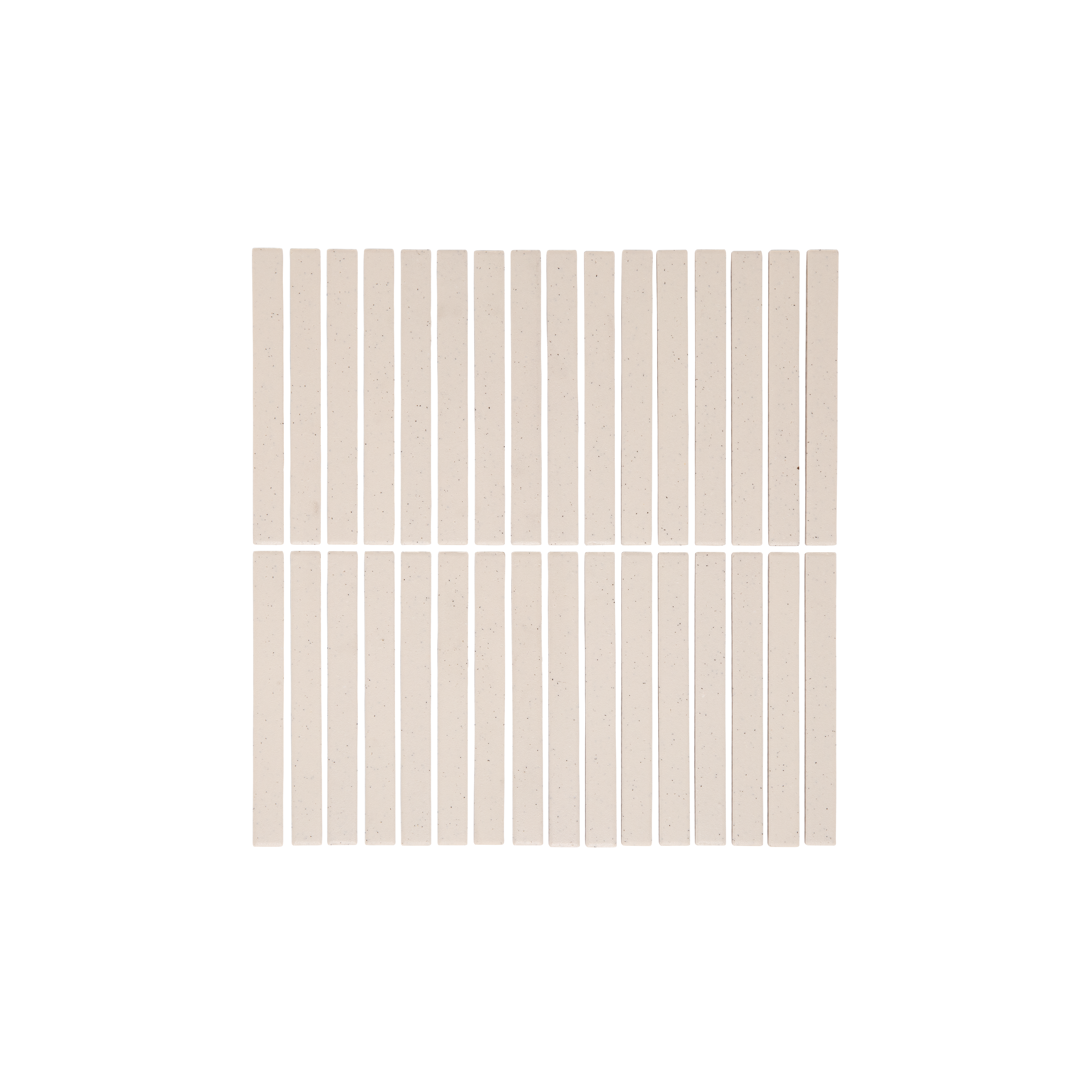Imari Speckle Finger Mosaic Tile - Latte
