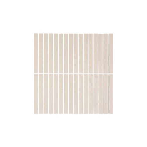 Imari Speckle Finger Mosaic Tile - Latte