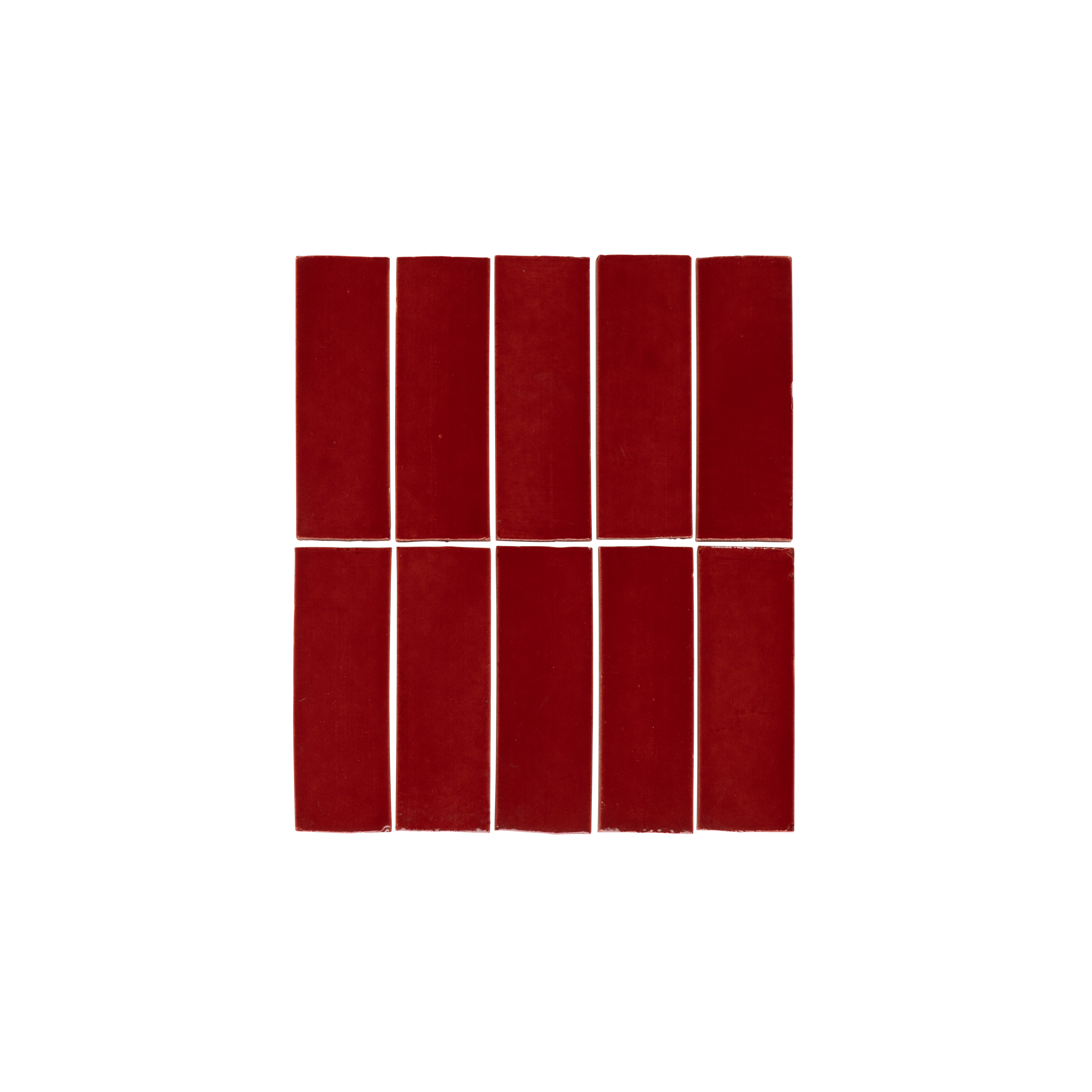 Rommani Handmade Zellige Rectangle Tile - Cherry