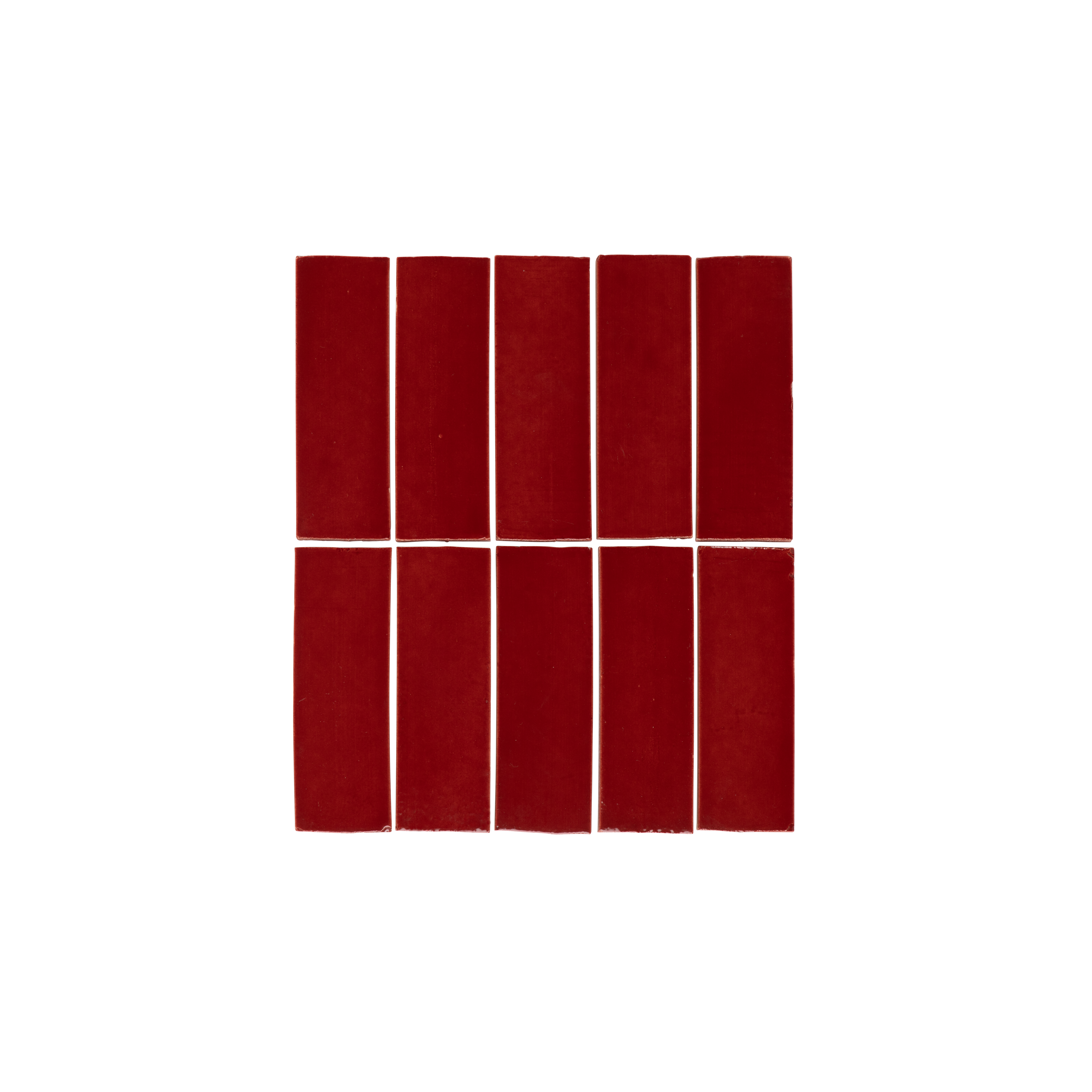 Rommani Handmade Zellige Rectangle Cherry