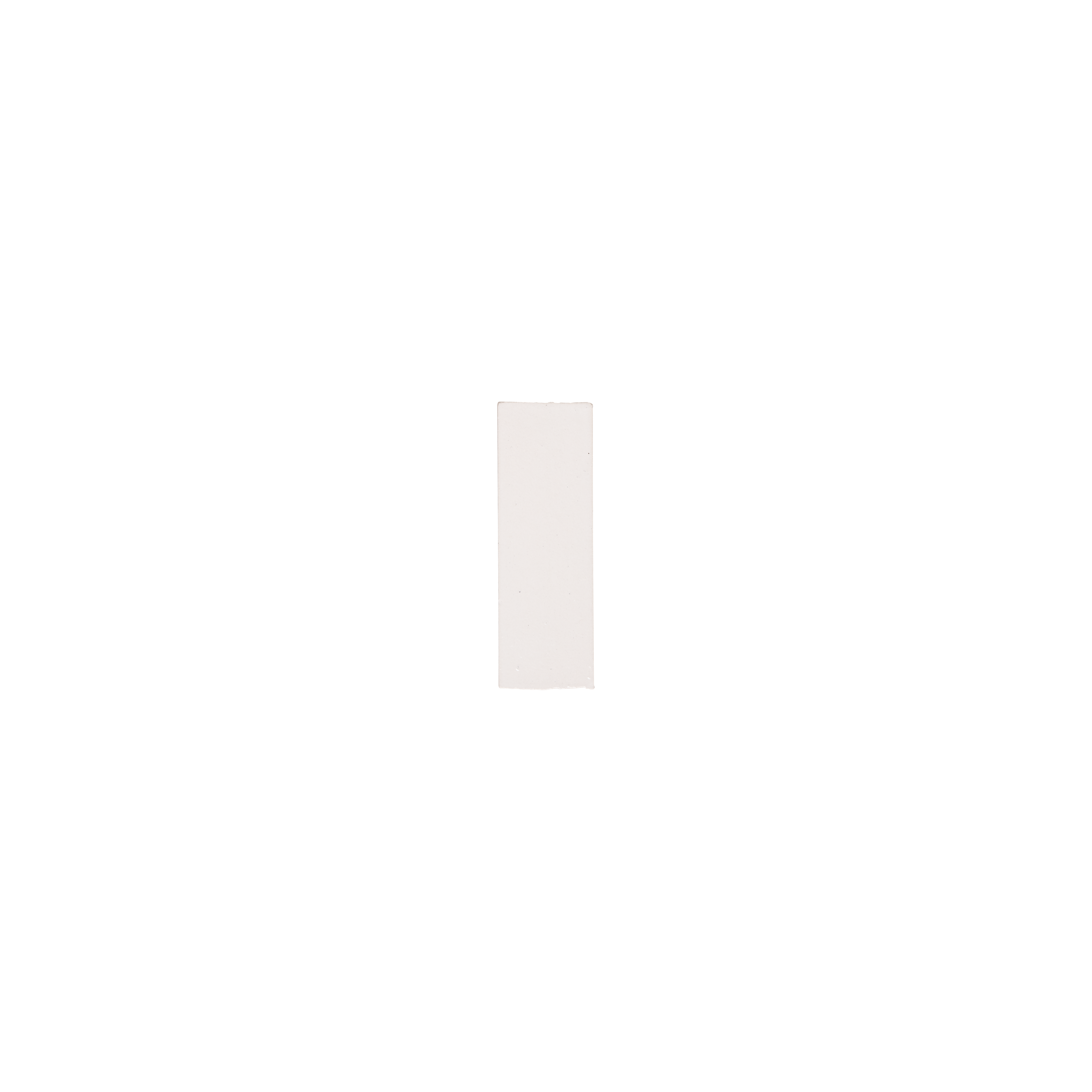 Rommani Handmade Zellige Rectangle Sample Pearl