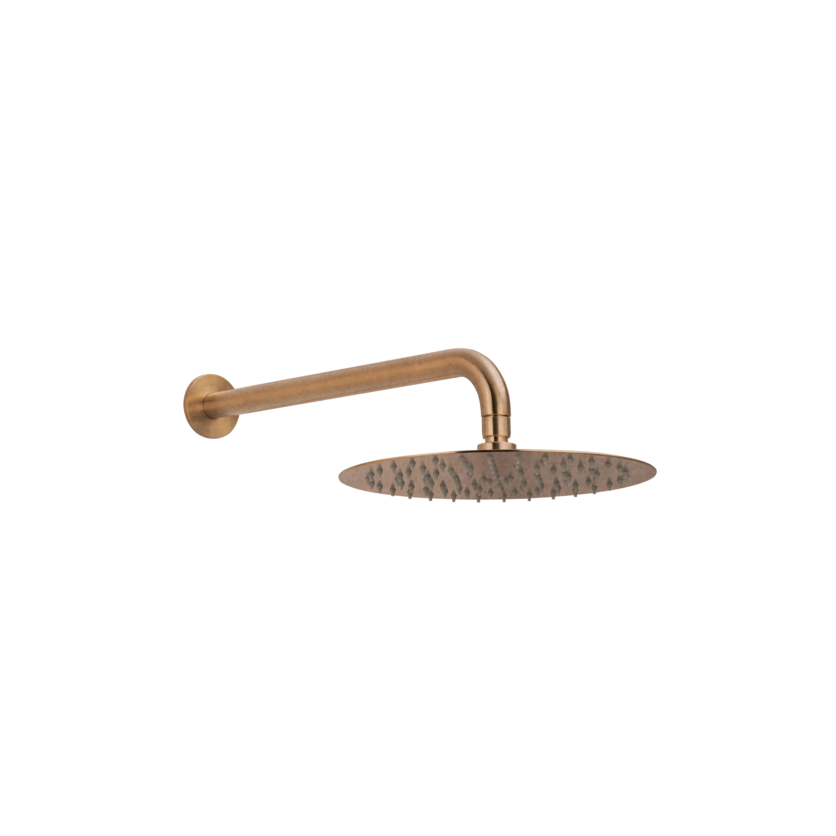 Sola Shower Arm & Head Set - Antique Aurum