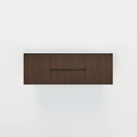 Archer Single Vanity 1428mm - Walnut