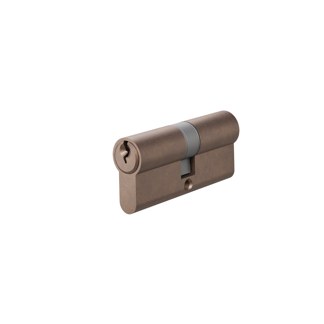 Euro Cylinder Double (Key/Key) 70mm - Antique Bronze