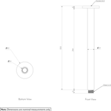 Shower Dropper Round 300mm SPEC-01