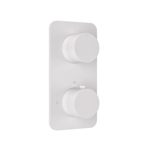 Milani Thermostatic Shower Mixer - Single Function - White