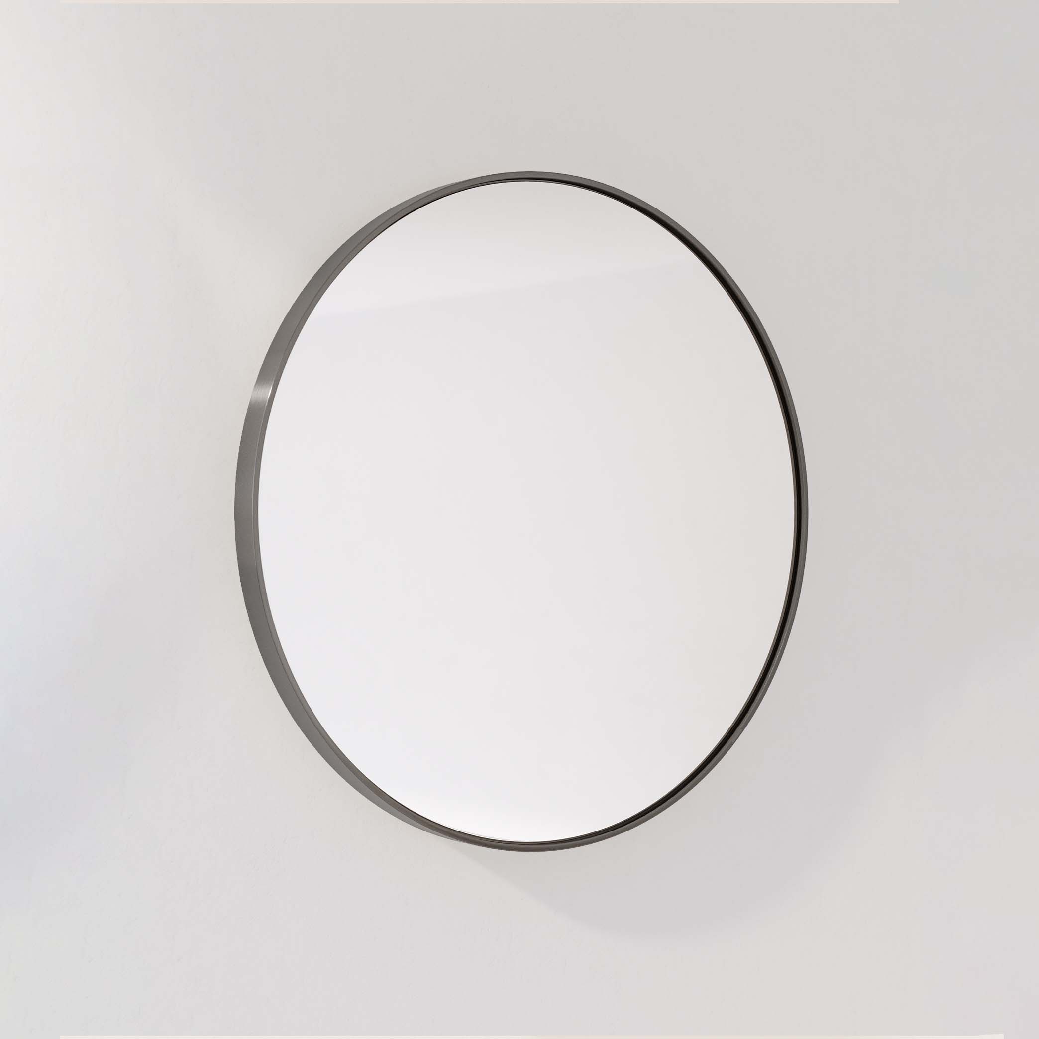 Vexi Handmade Mirror 600mm - Brushed Gunmetal