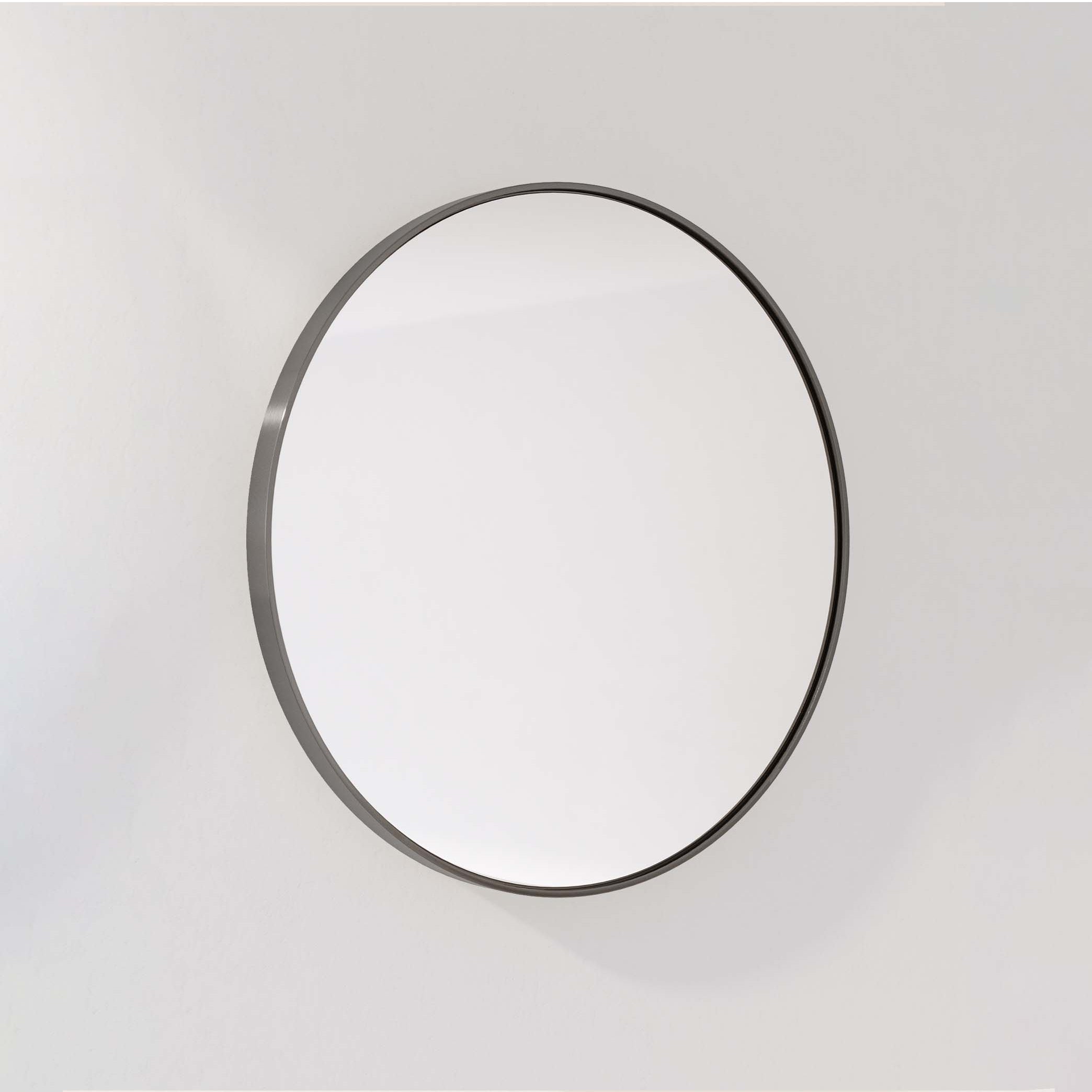 (D)Vexi Handmade Mirror 600mm - Brushed Gunmetal