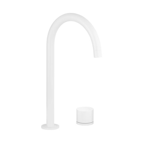 Milani Swivel Hob Mixer Set - White