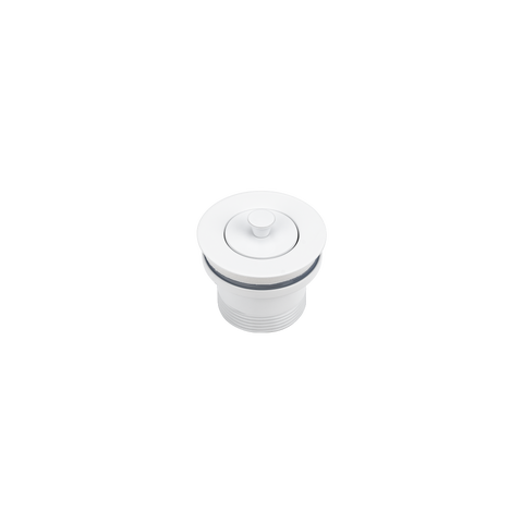 Pull-Out Bath Plug - White