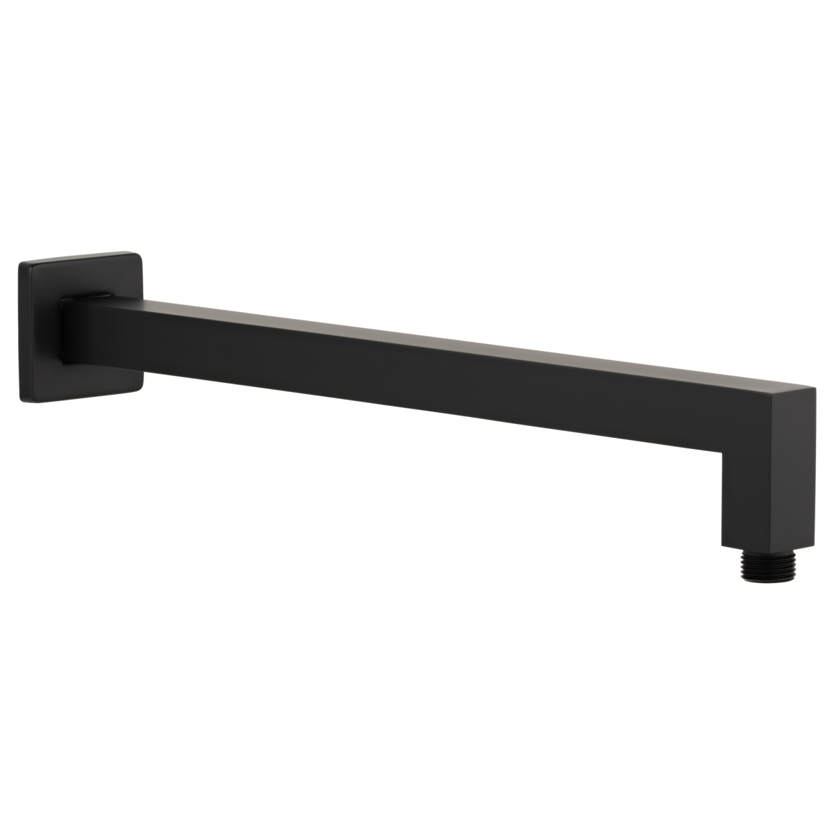 D Eli Shower Arm Square 400mm - Matte Black - Feature
