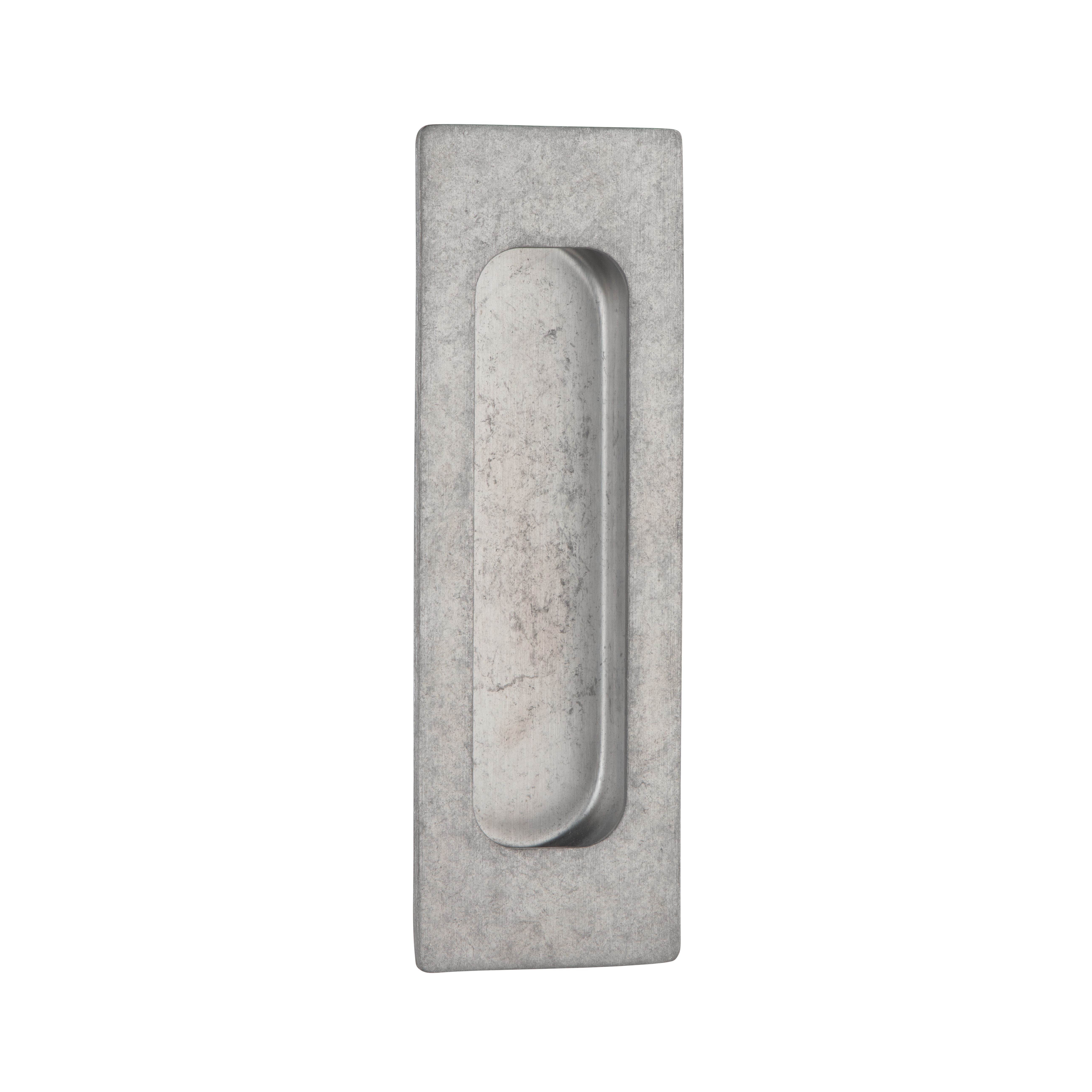 Atley Rectangular Flush Pull - Antique Steel