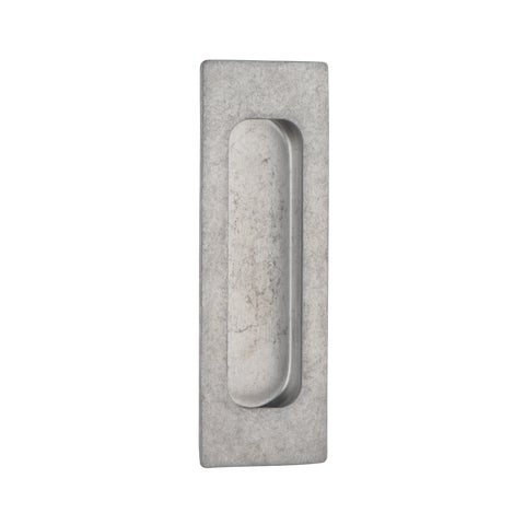 Atley Rectangular Flush Pull - Antique Steel