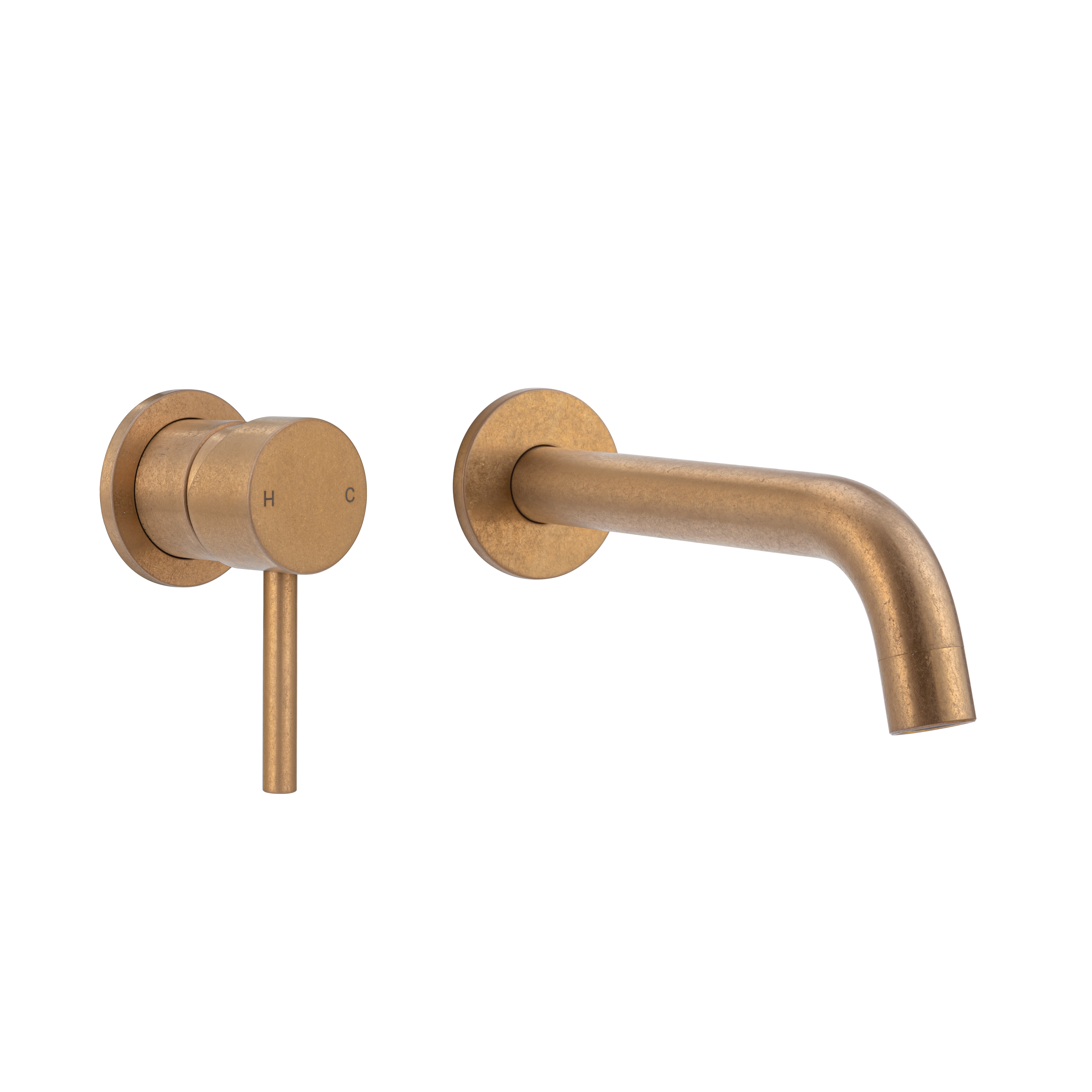 Sola Minimal Mixer & Spout Set - Antique Aurum