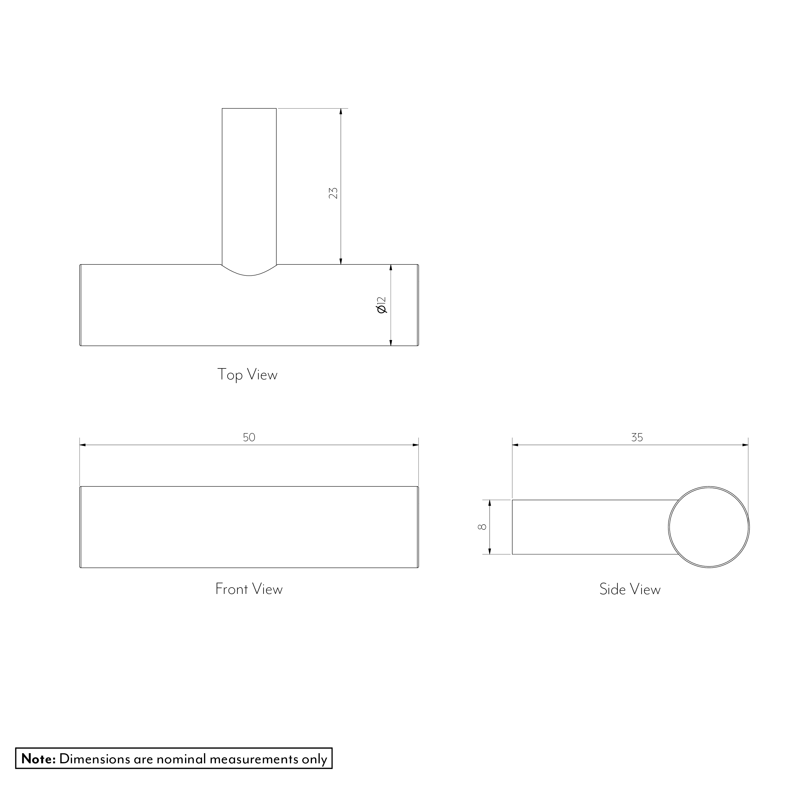 TEZRA T Pull 50mm NEW SPEC