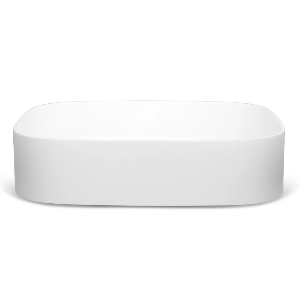 Sofia Basin Sink - Matte White - Feature