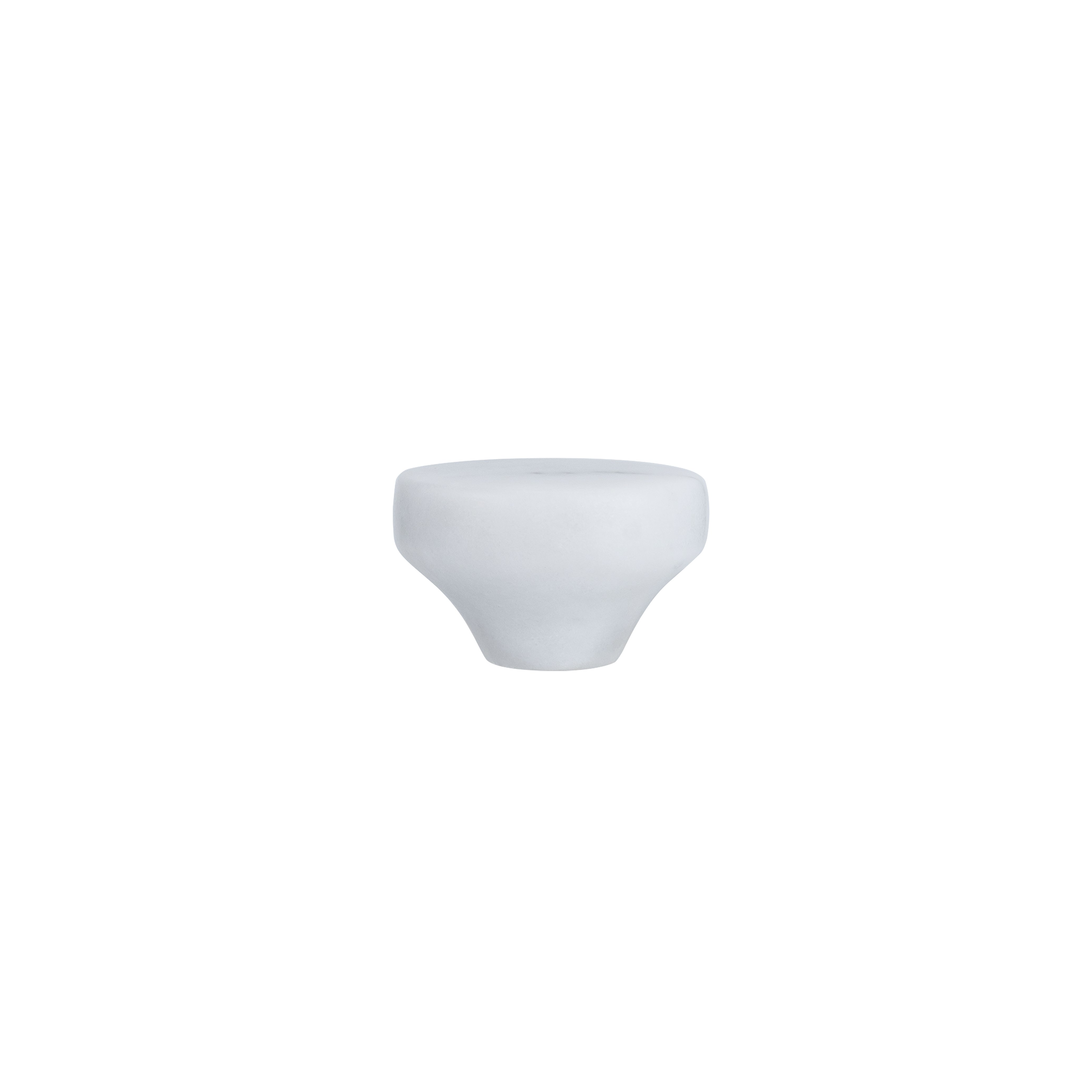 17607-Pedra-Large-Knob-30mm Front Carrara-Marble-1