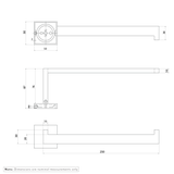 Vaada Hand Towel Holder Specifications