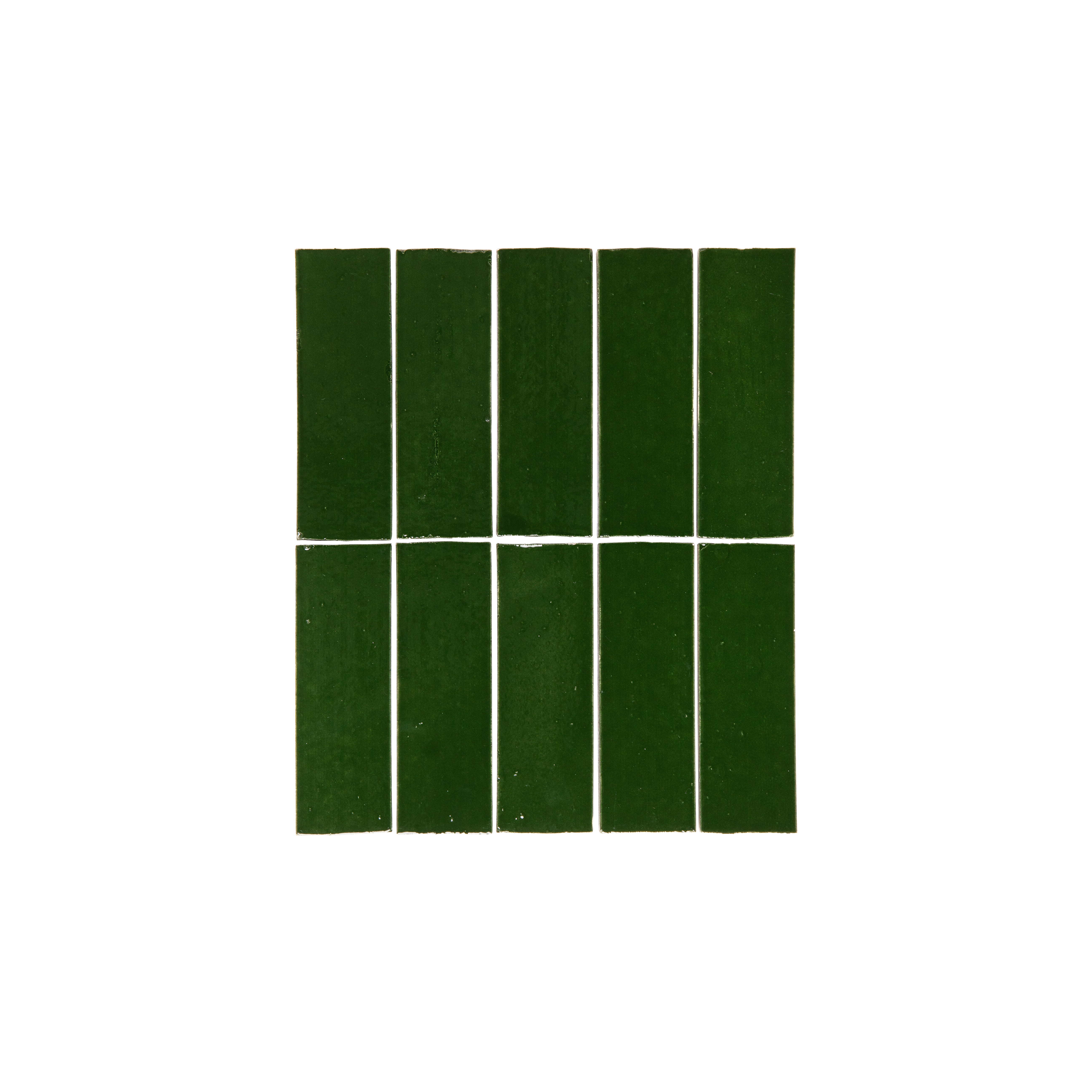 Rommani Handmade Zellige Rectangle Tile - Fern