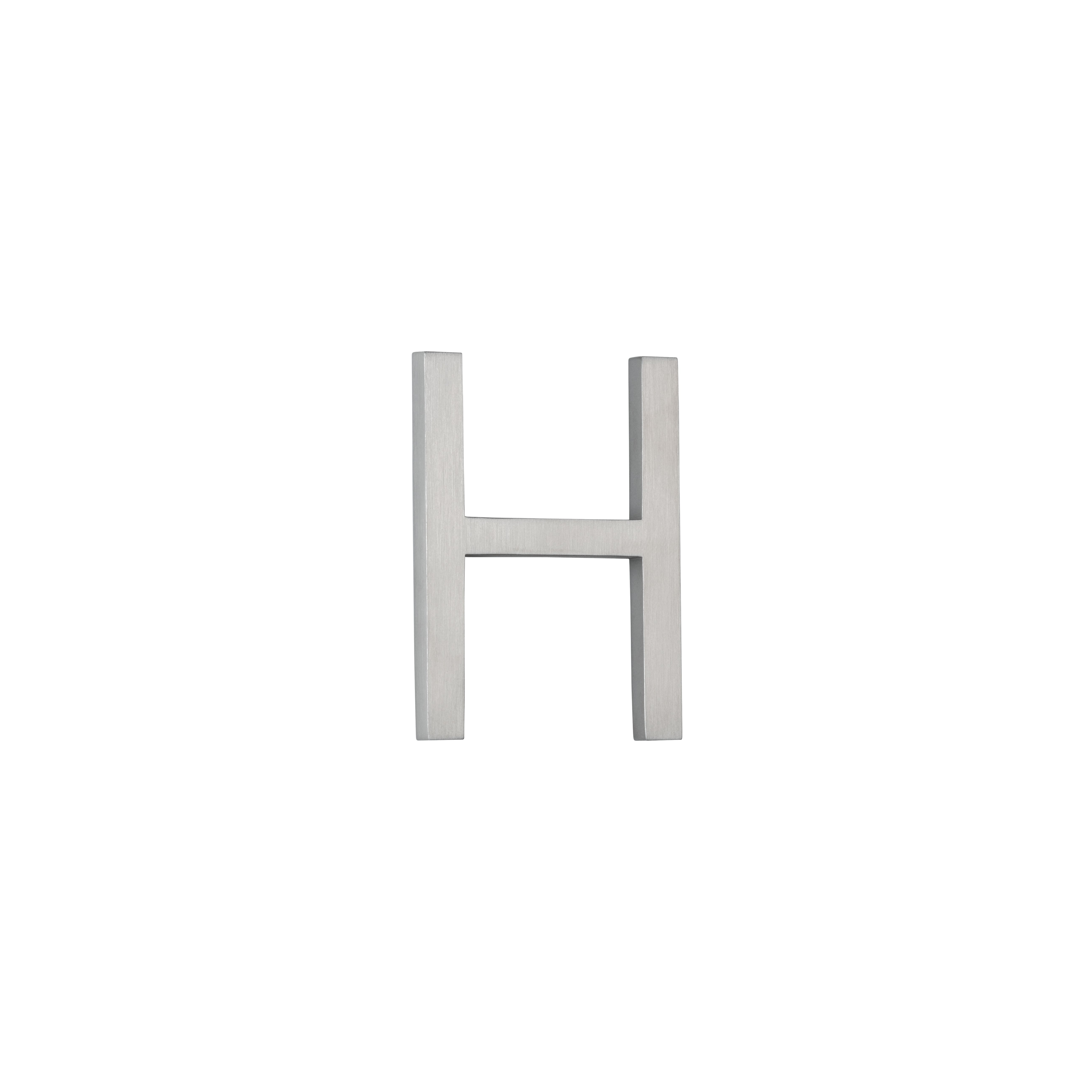 H Letter - 60mm - Stainless Steel