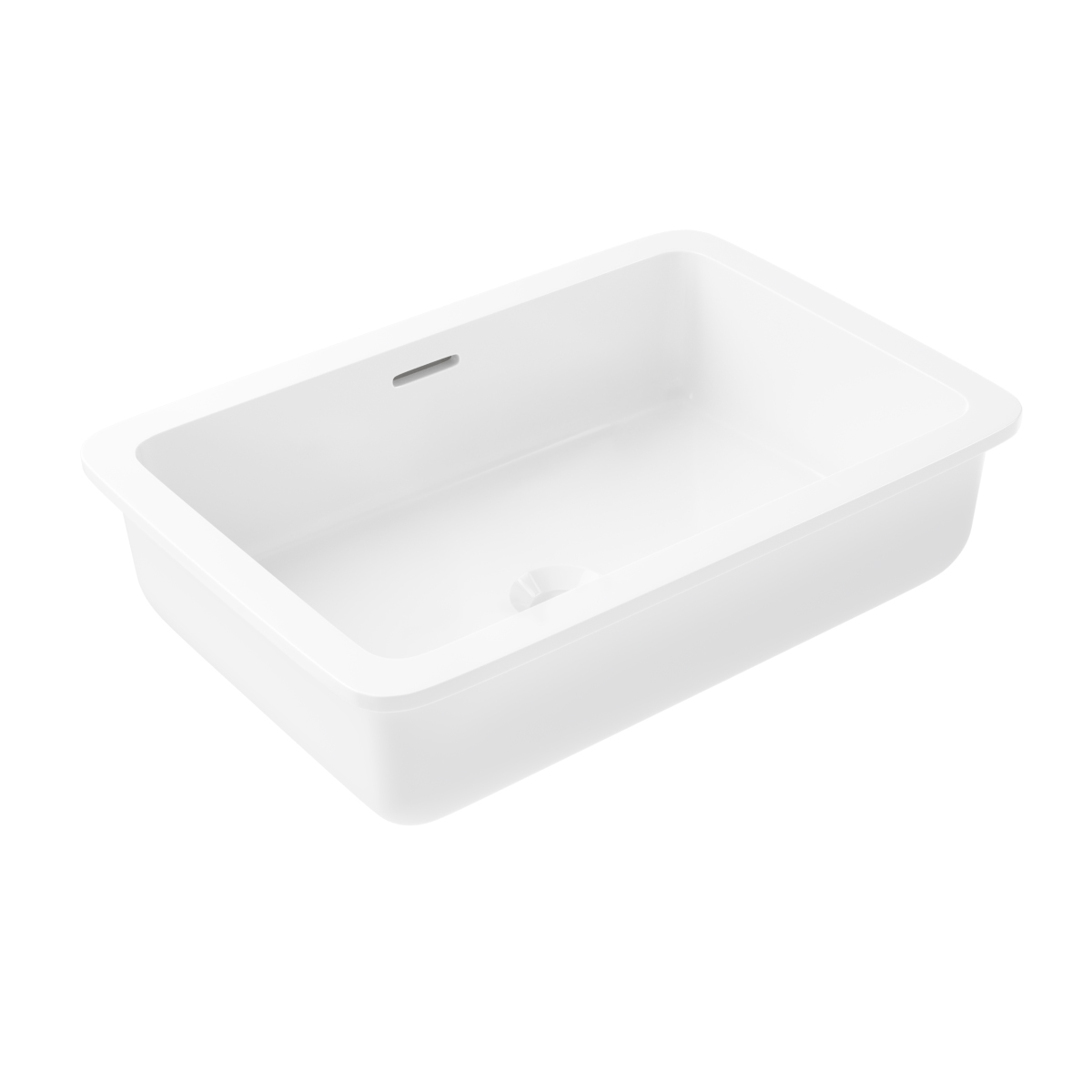 Zuri Undercounter Rectangle Basin 520mm (Deep) - Gloss White
