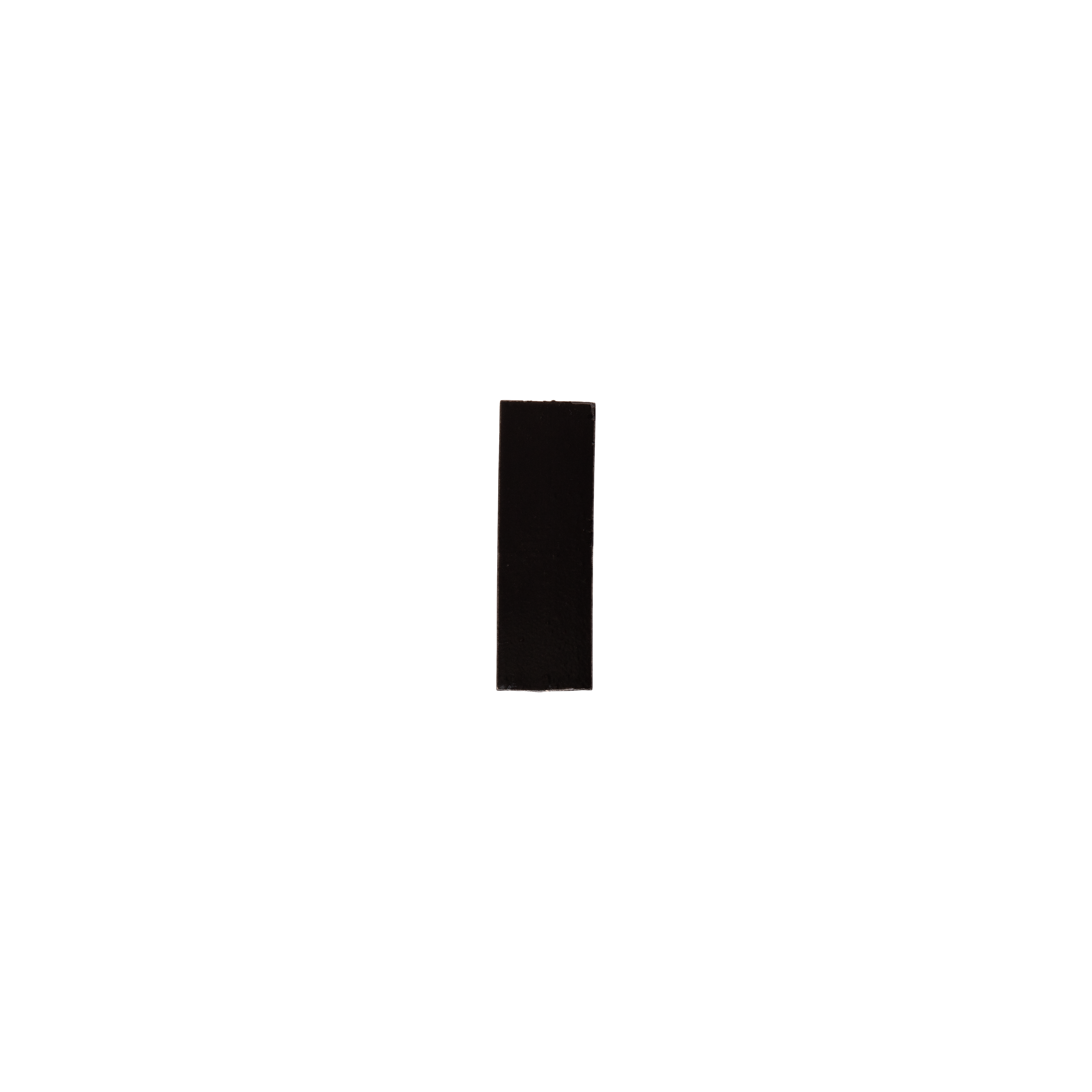 Rommani Handmade Zellige Rectangle Sample Raven Black
