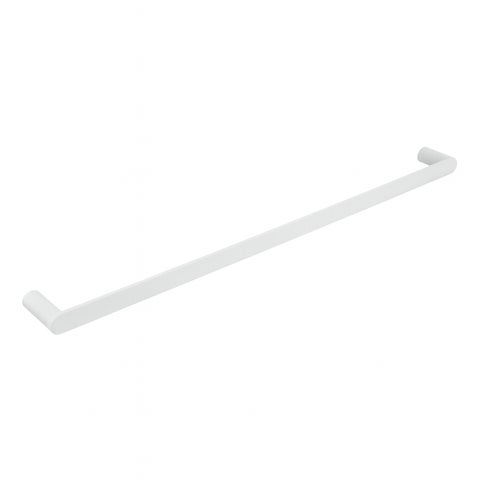 Single Towel Rail 800mm - Matte White