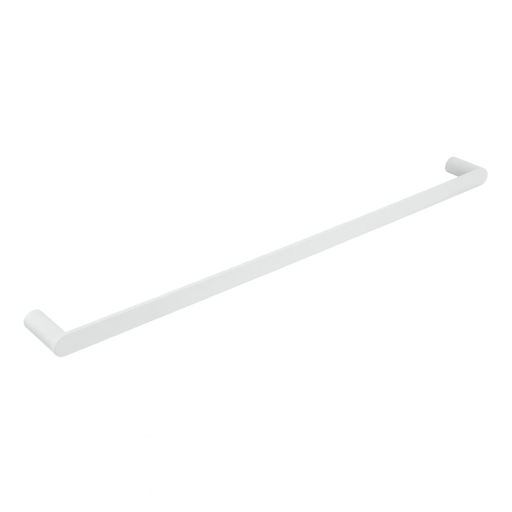 Single Towel Rail 800mm - Matte White