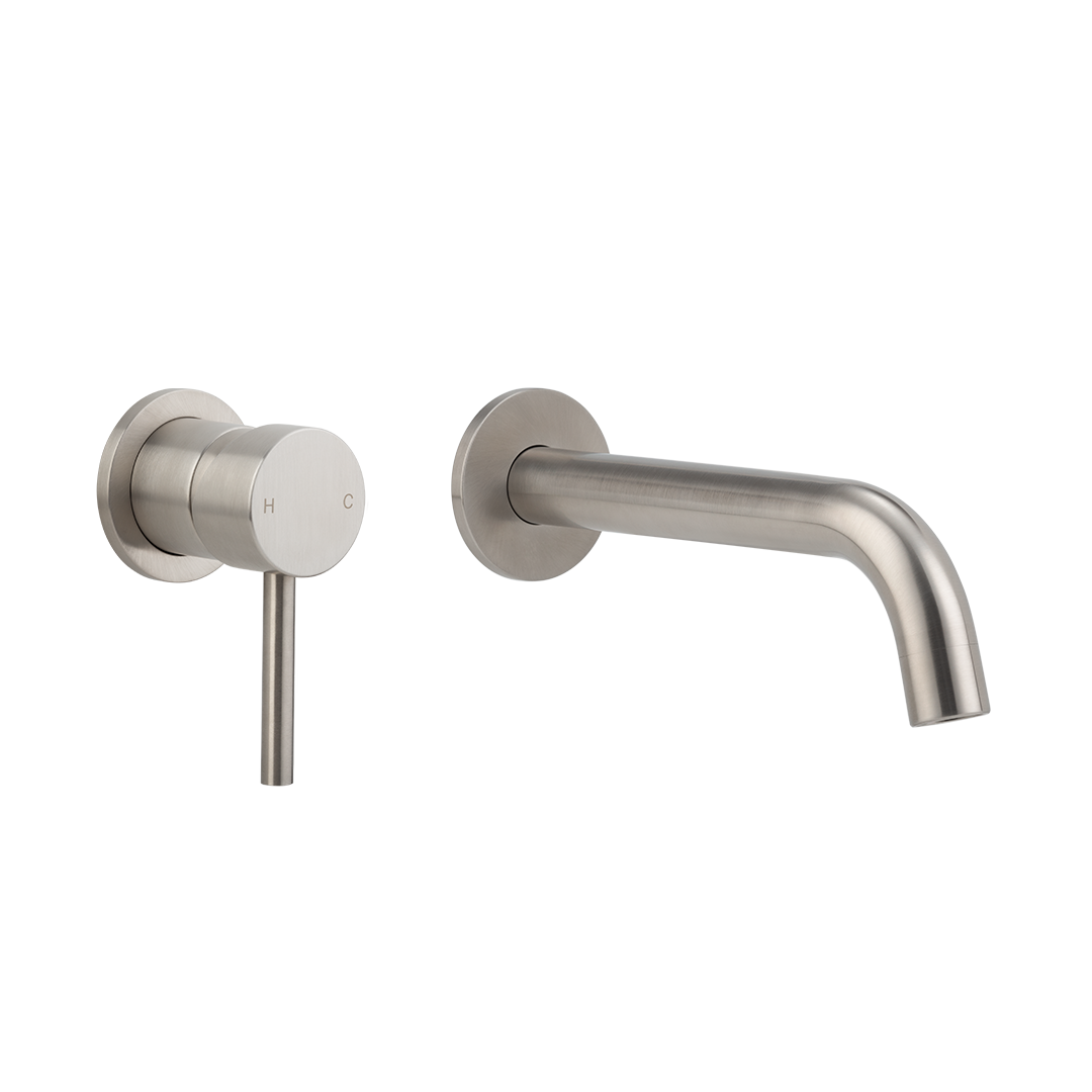 Sola Minimal Mixer & Spout Set - Stainless Steel