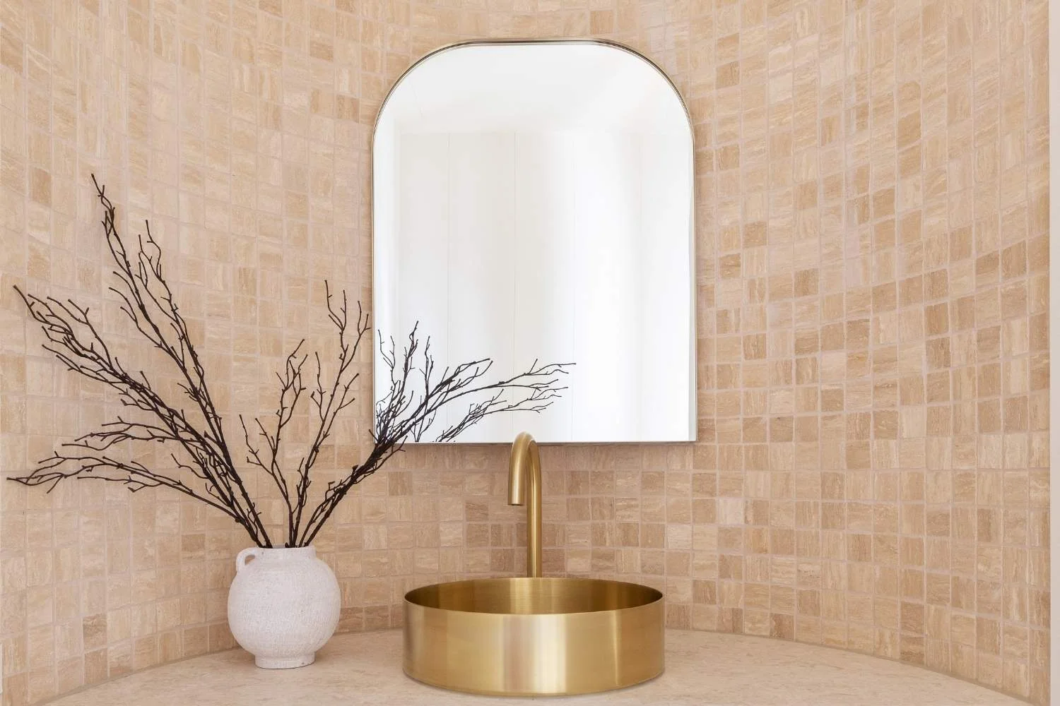Types of Basin Brushed Brass HArlow