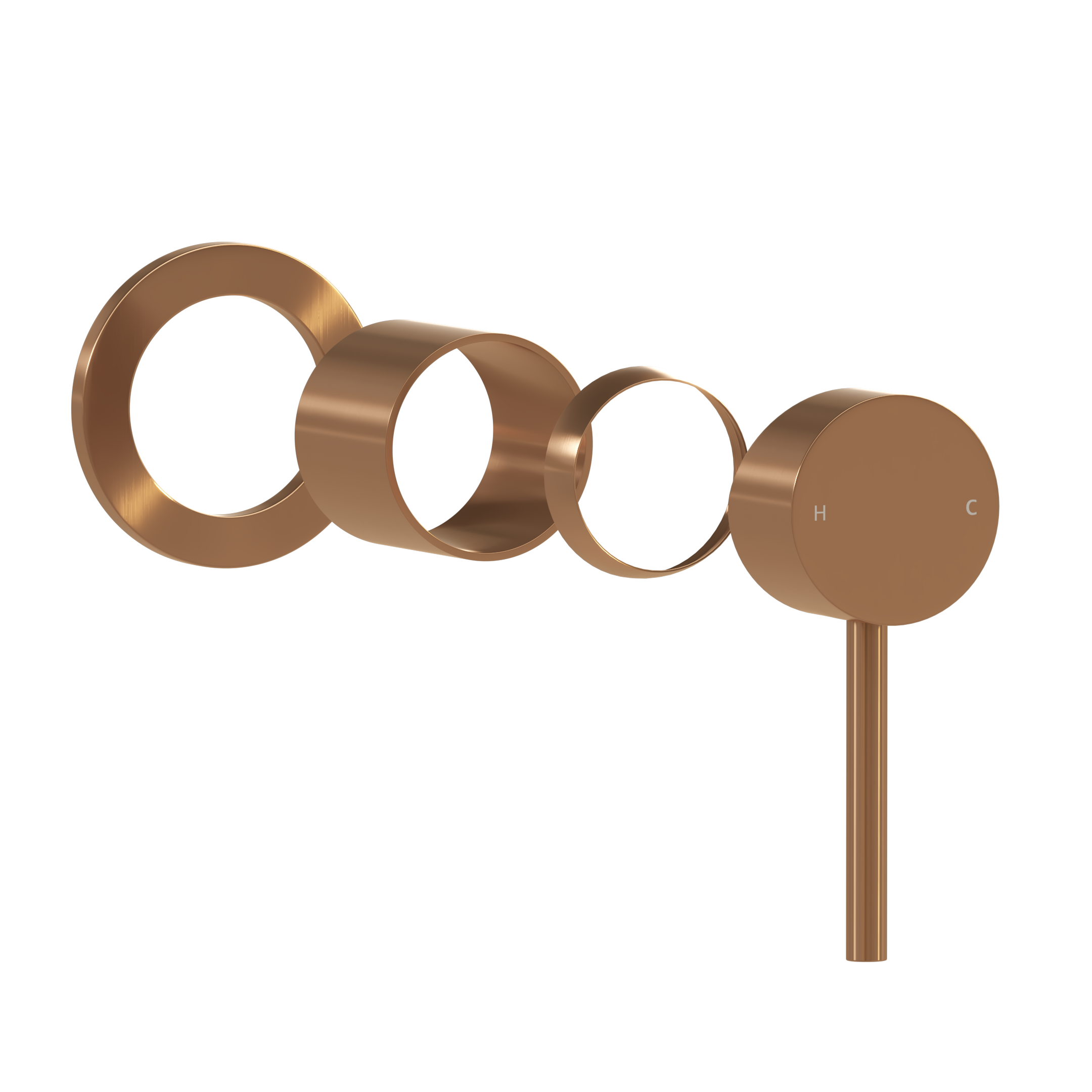Sola Minimal Handle Kit - Brushed Copper