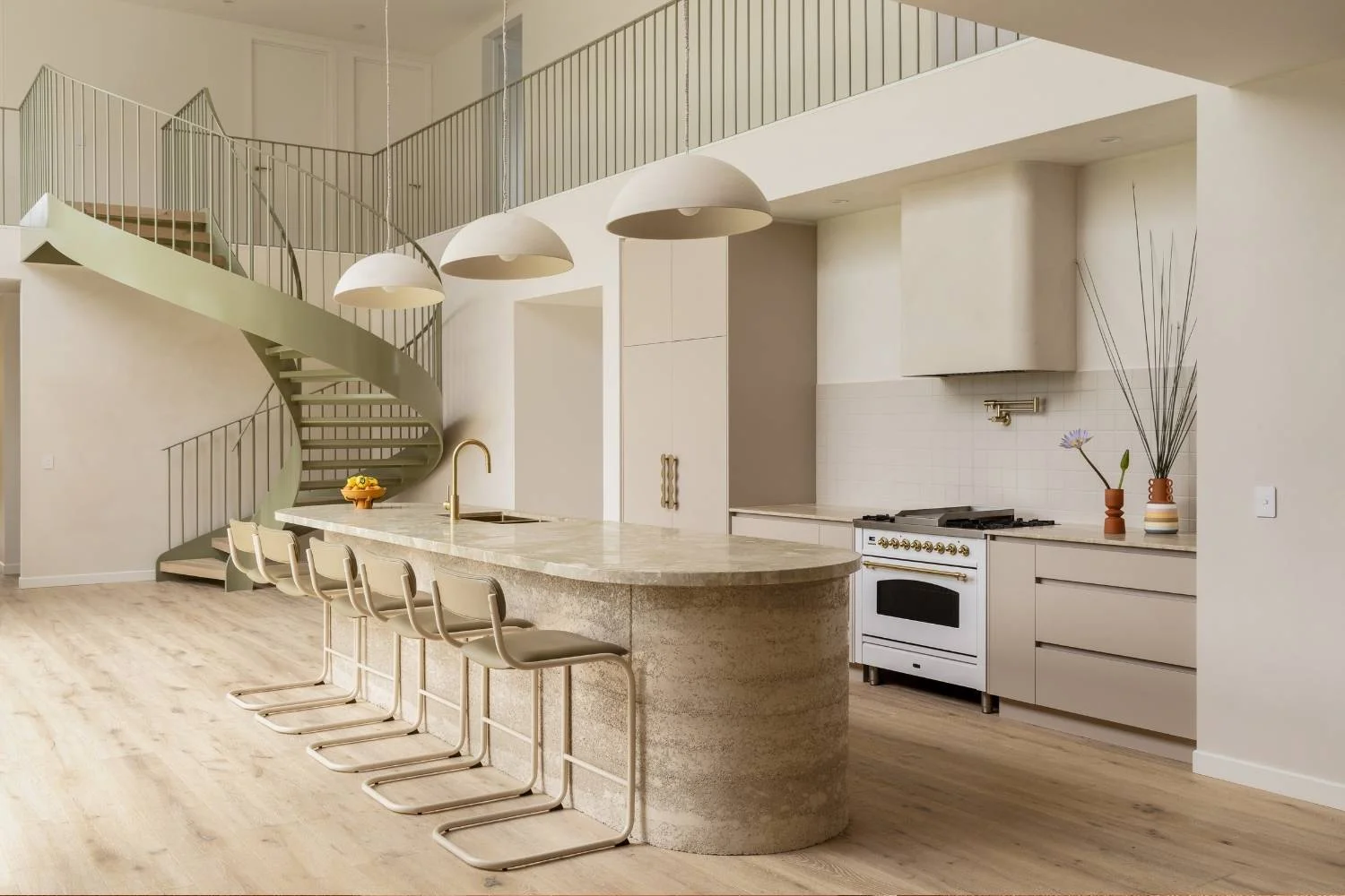 Interior Architecture Spiral Staircase Open Plan