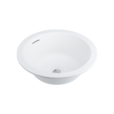 19096-Zuri-Undercounter-Round-Basin Side Matte-White-Overflow