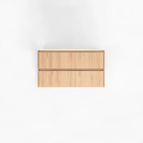 Addison 2-Drawer 900mm - Pure Oak - 1 Cut-Out